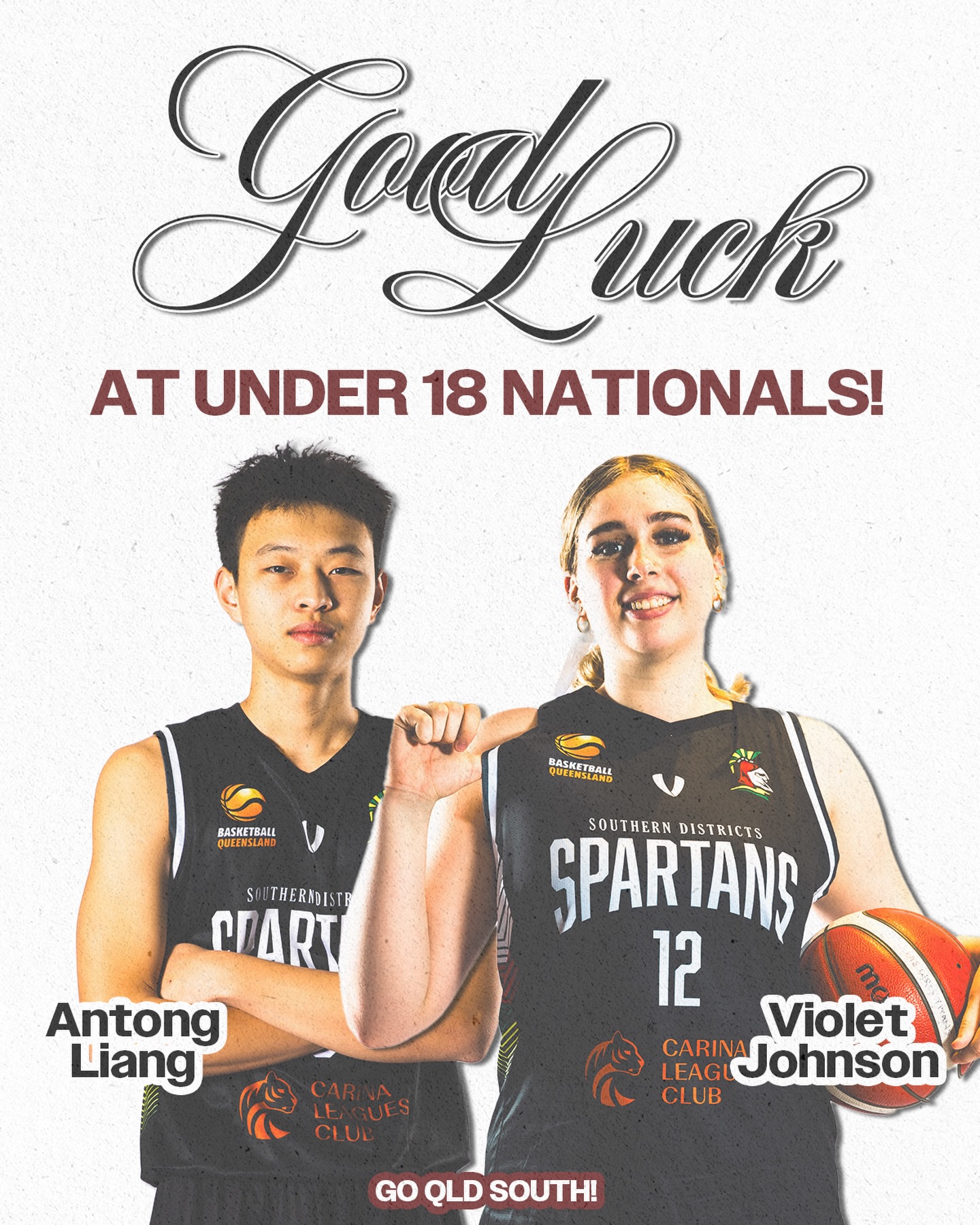 Good luck to our very own Violet & Antong who kick off their U18 Nationals campaign today with the QLD South U18 teams!
Massive week of hoops against the countries best - good luck guys!
#darksidefamily