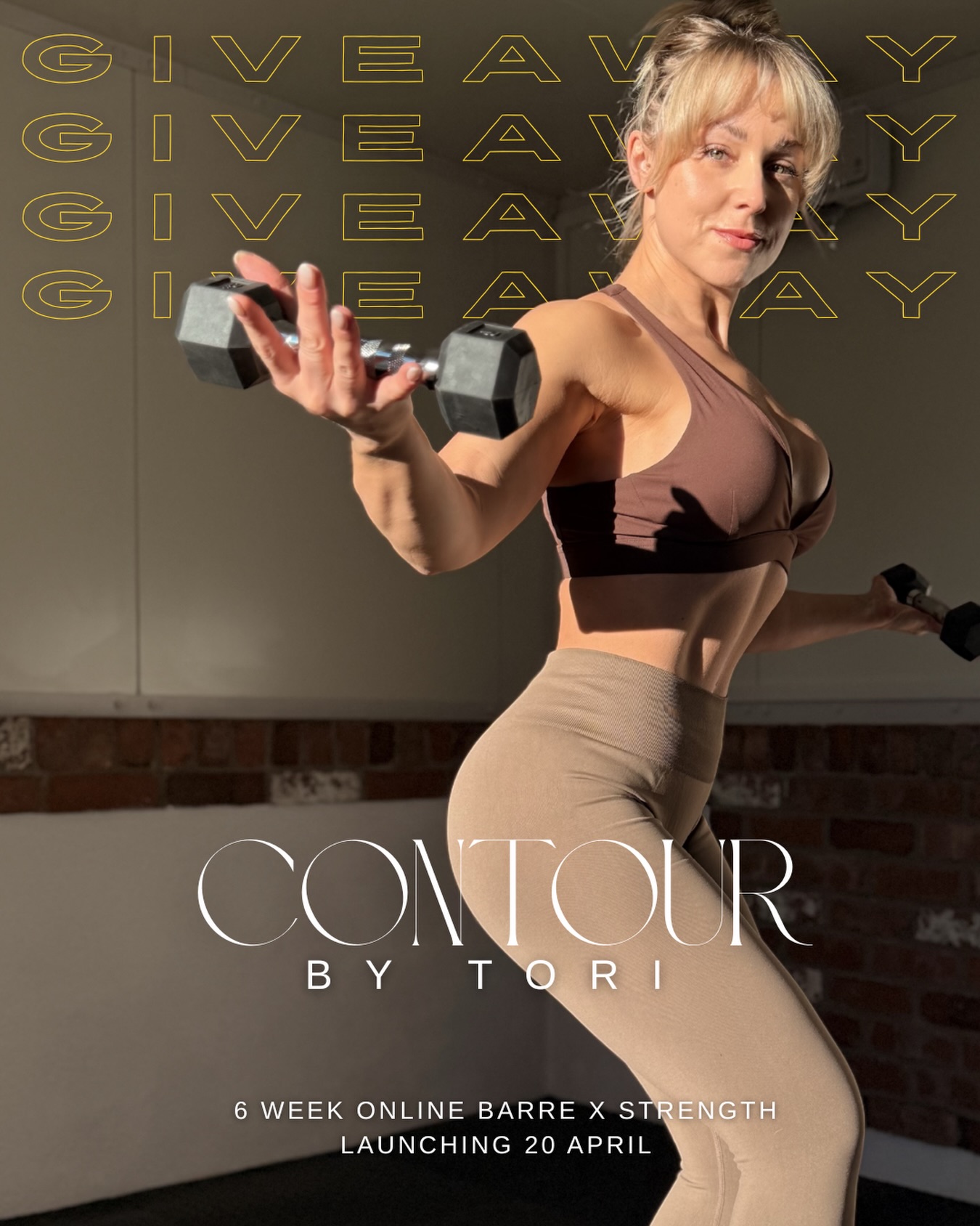 ✨GIVEAWAY ✨
— CONTOUR by tori | 6 weeks of barre x strength
To celebrate the upcoming launch of CONTOUR by tori, I’m gifting ONE FREE place in the 6-week online barre x strength program beginning APRIL 20TH.
CONTOUR - a feminine phyique shaped with strength. Lines that flow with control. Curves that are not accidental, but refined and deliberate. This is the kind of physique that doesn’t demand attention, but holds it — elegant, composed, and undeniably strong.
To enter:
1. Follow both @tori.louise_body.altar & @barrealtar
2. Share this post to your stories and TAG ME
3. Tag 3 friends in the comments (each comment = one entry)
✨ Winner will be announced TUESDAY APRIL 14TH at 6PM✨
Open to those ready to move with intention, build muscle that sculpts the body into an hourglass sensation & CONTOUR curves.
Good luck — and welcome to ALTAR CLUB.
#barre #barrefitness #barreonline #barreinstructor #barreclass