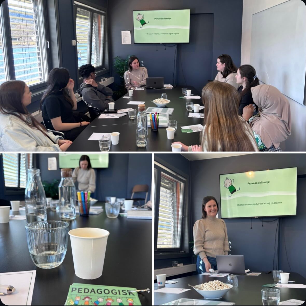 Fagdag hos Pedagogisk 🌱 med tema LEK, PSYKOSOSIALT MILJØ og VOKSENROLLEN ☺️