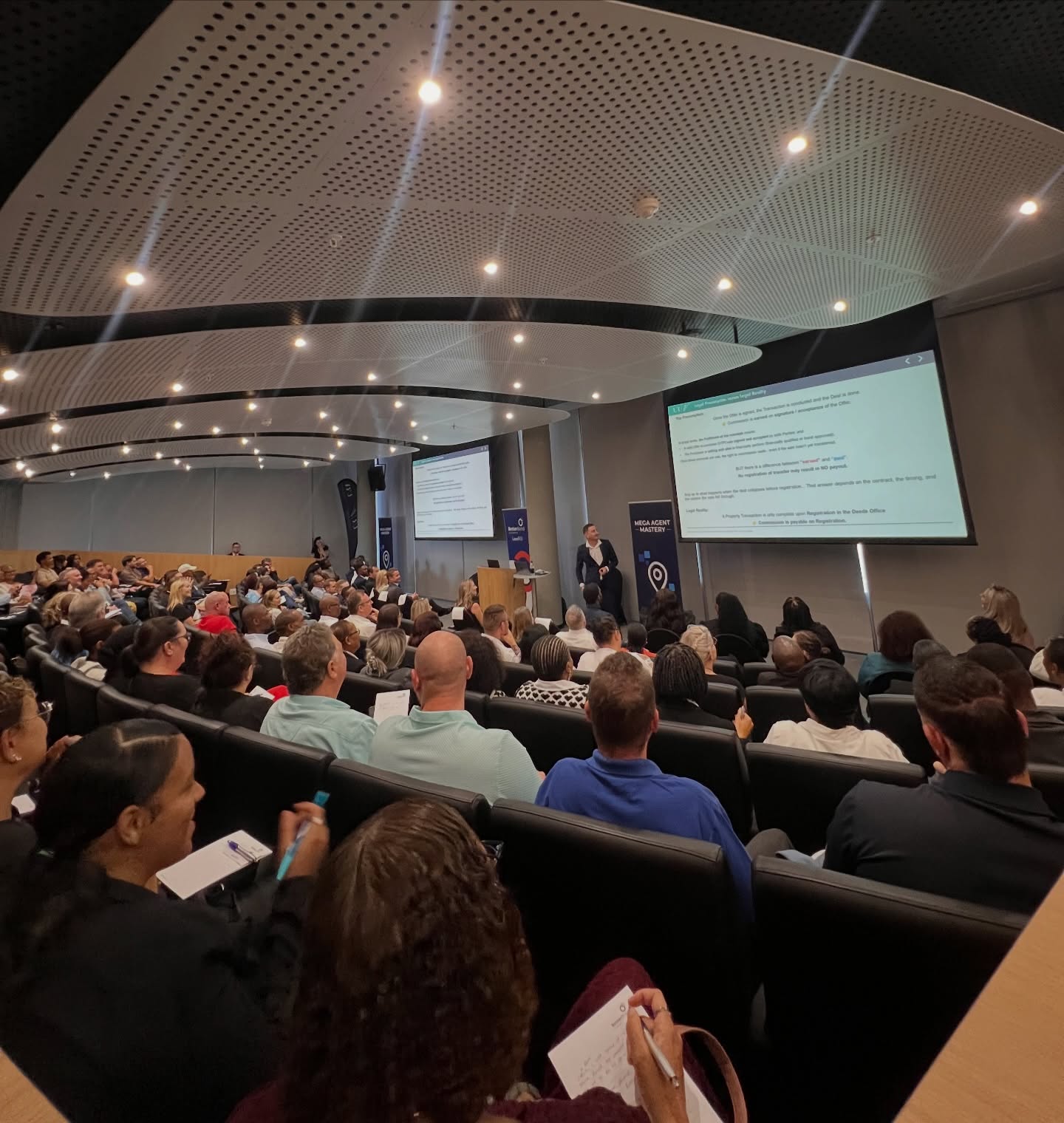 Today, we proudly hosted our very first property morning and what a success it was.
Together with Janine Barry, MEGA Agent Master Trainer and Liezel Ras from Betterbond, we brought together a room filled with driven property professionals committed to growing, learning and elevating their businesses.
From powerful insights on building a 7-figure income, to practical strategies on preventing deals from collapsing and accelerating paydays, the morning was packed with real value and actionable takeaways.
What stood out most was the energy in the room ā a shared commitment to excellence and a focus on navigating the 2026 property market with confidence.
To everyone who joined us: thank you! This is just the beginning.