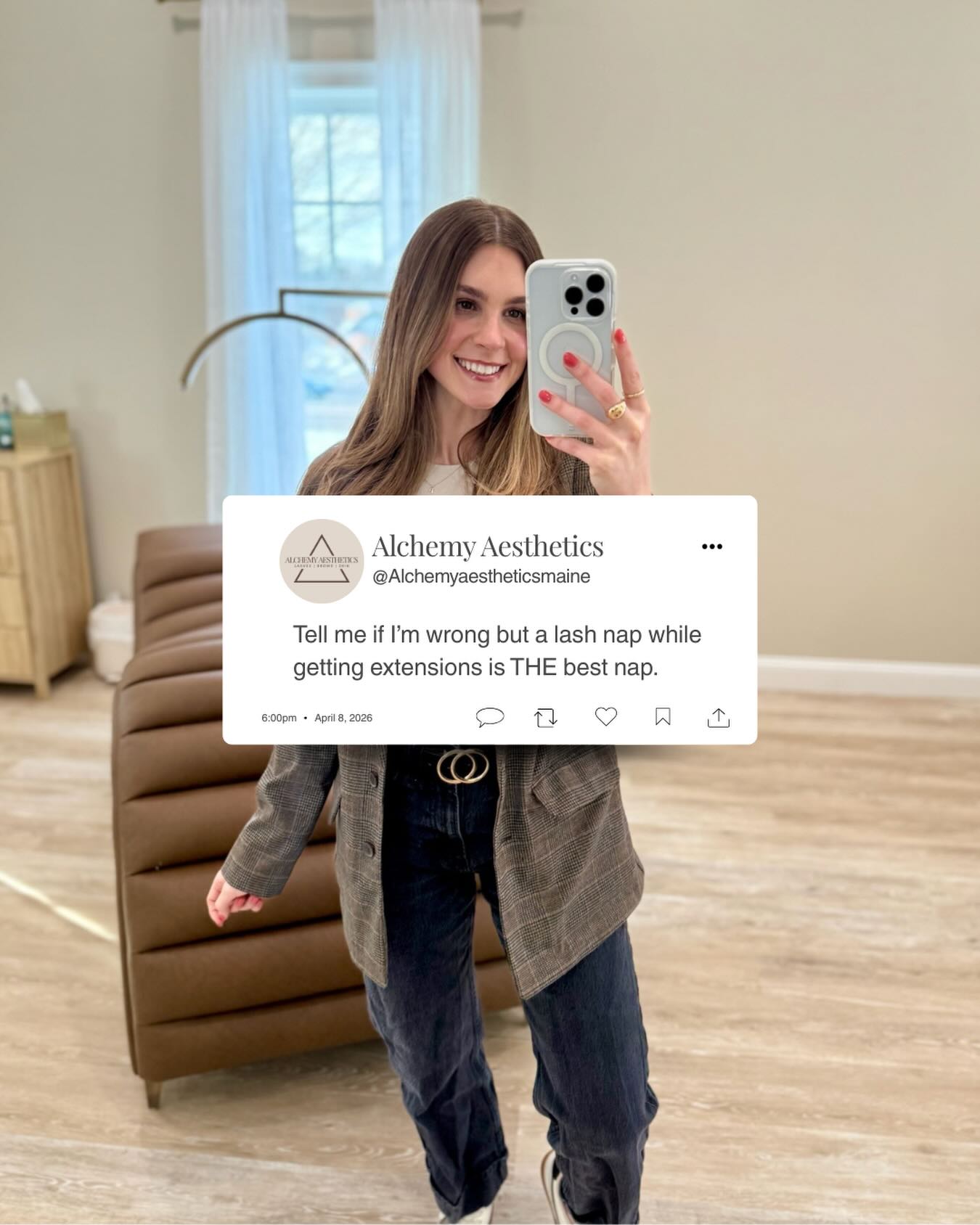 Tell me if i’m wrong…
While I give you the lash extension set of your dreams, take a nap, listen to a podcast — simply relax or tell me all about your week, whatever you want!
But just know going into your next lash appointment, that your best nap could be on my treatment bed...
Who has had the best nap while getting their lashes done?🙋♀️
#lashartist #lashnap #spa #yorkmaine #lashextensions