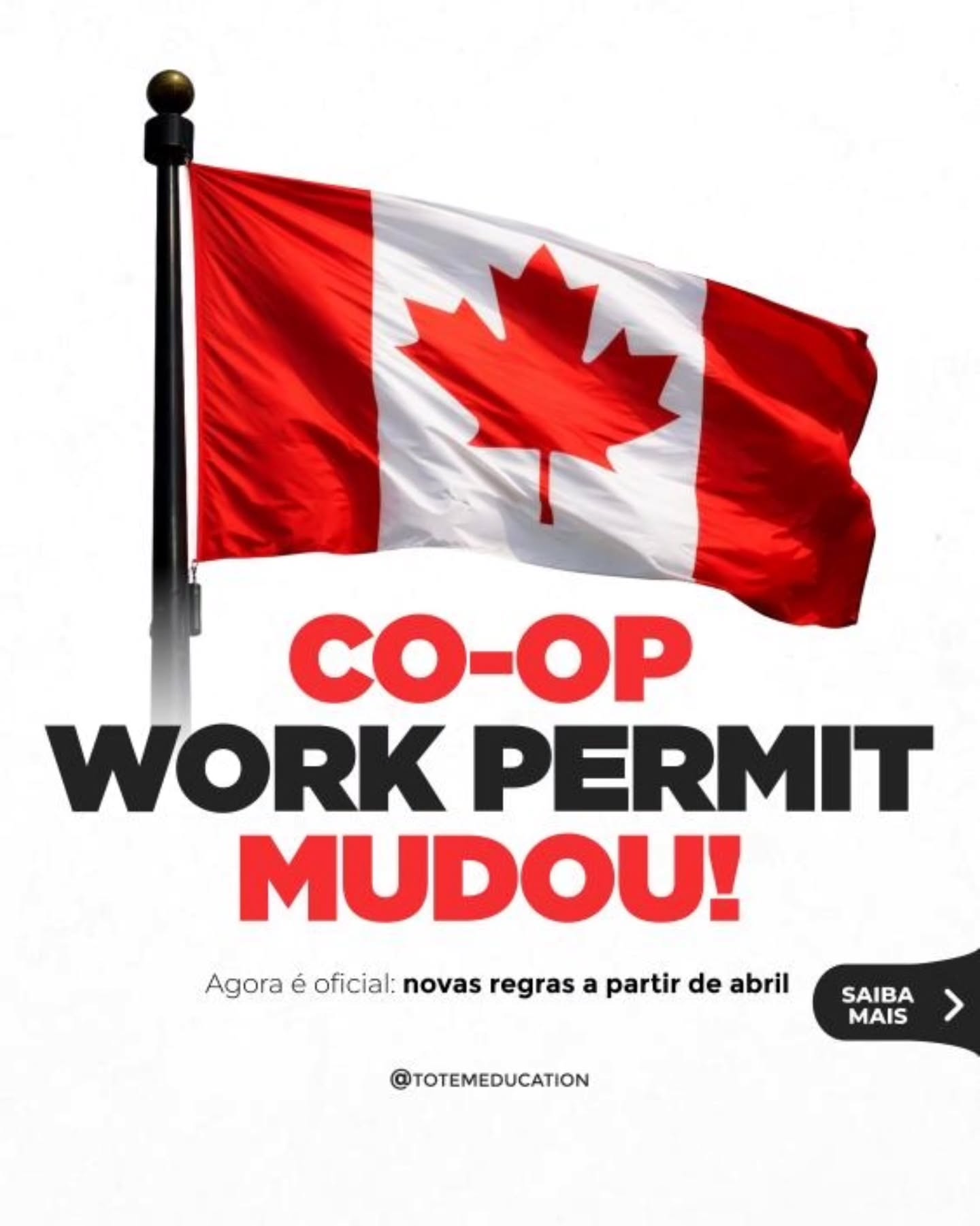 🇨🇦 O processo de Co-op no Canadá foi simplificado.
📄 A partir de abril, não é mais necessário solicitar o Work Permit separado para realizar o estágio.
Em muitos casos, o próprio Study Permit já será suficiente, desde que tenha autorização de trabalho.
❗A mudança reduz etapas no processo, mas exige atenção aos detalhes do seu visto. Nem todos os casos são automáticos, e alguns estudantes ainda podem precisar de ajuste no documento.
🎓Se você pretende estudar e trabalhar no Canadá, entender essas regras faz diferença no planejamento.
👉🏼Quer saber como isso se aplica ao seu caso? Fale com a nossa equipe.
@totemeducation
#StudyPermit #IntercâmbioCanadá #trabalhonocanada