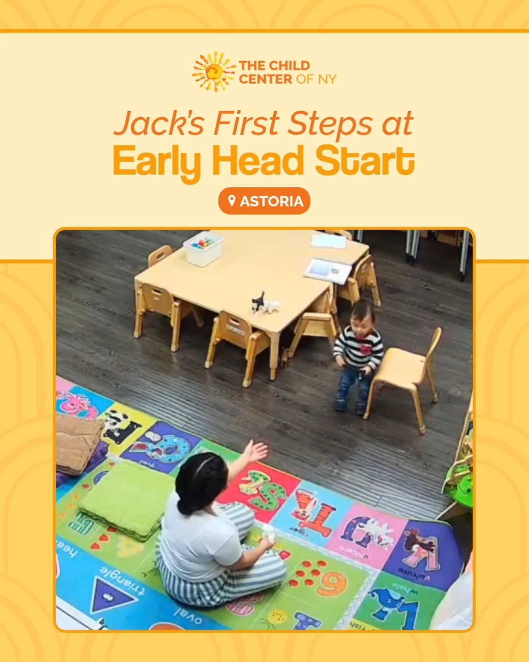 One small step for Jack, one giant moment for Mom! At our Early Head Start Astoria site, little Jack took his very first steps - and Mom's reaction? Absolutely priceless.
This is why we do what we do. Every milestone, big or small, is a celebration here at The Child Center.
