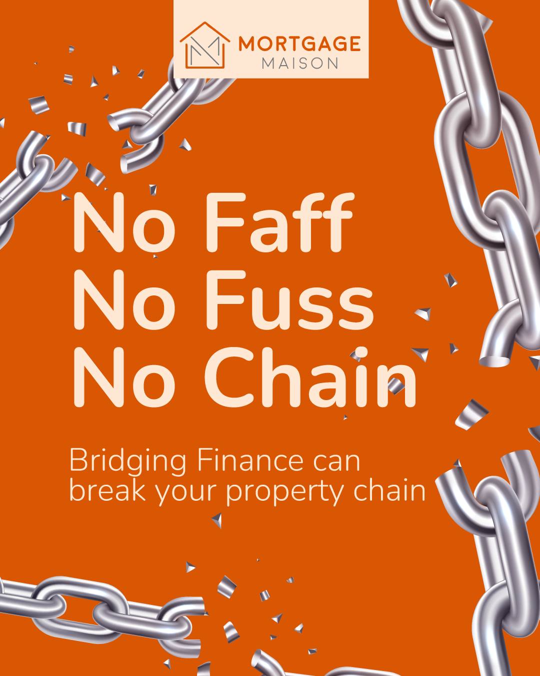 It's a familiar story: you’ve found your next home, but your current one isn't quite sold yet. The wait can be frustrating, and sometimes opportunities slip away.
Bridging finance offers a clever way to break that chain. It's a short-term solution that can help you buy your new property sooner, without waiting for your existing home to complete. 🔑
We understand the ins and outs. We’ll do the groundwork, handle the talking, and sort all the boring bits to get your deal done.
You simply focus on what's next. We’re here to help make your move a smoother one. ✅
Let's chat about your suitable options. 📞
Think carefully before securing debt against your home. Your property may be repossessed if you do not keep up repayments on your mortgage
Mortgage Maison Limited (FCA number 1017457) is an Appointed Representative of Cornerstone Finance Group Ltd which is authorised and regulated by the Financial Conduct Authority No.767202.
Cornerstone Finance Group is registered in England and Wales No. 08458702.
#cardiffproperty #cardiffmortgagebroker #Cardiffhomes #btl #specialistfinance #HNWmortgage #WelshHomebuyers #MortgageTips #NewportMortgage #SouthWalesProperty
