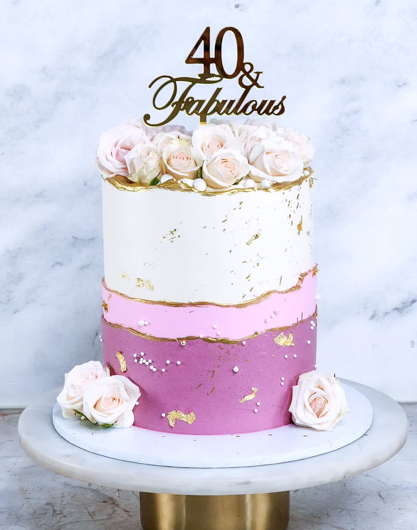 40 & Fabulous ๐น๐
6" - 4 layer eggless vanilla cake.
#EgglessCake #egglessbaking #FloralCake #40thbirthdaycake #Marlenebakes