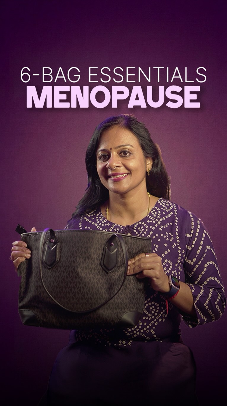 What’s in my bag — Perimenopause edition.
Because when you’re a working woman navigating this phase, your bag slowly turns into a tiny survival kit.
Some days it’s about staying energized through long meetings.
Some days it’s about handling sudden mood shifts or that unexpected drop in focus.
And some days… it’s just about making sure you feel like yourself again before the next task begins.
Perimenopause has a way of showing up in the middle of regular workdays — between emails, deadlines, and commutes.
So over time, you learn to carry a few quiet little supports with you.
Things that make the day smoother.
Things that help you reset quickly.
Things that remind your body that it’s supported, even on the busiest days.
It’s not dramatic.
It’s just practical.
Because when your body is going through change, a little preparedness can make a long workday feel a lot lighter.
Every working woman in perimenopause ends up having her own version of this bag. 💼✨