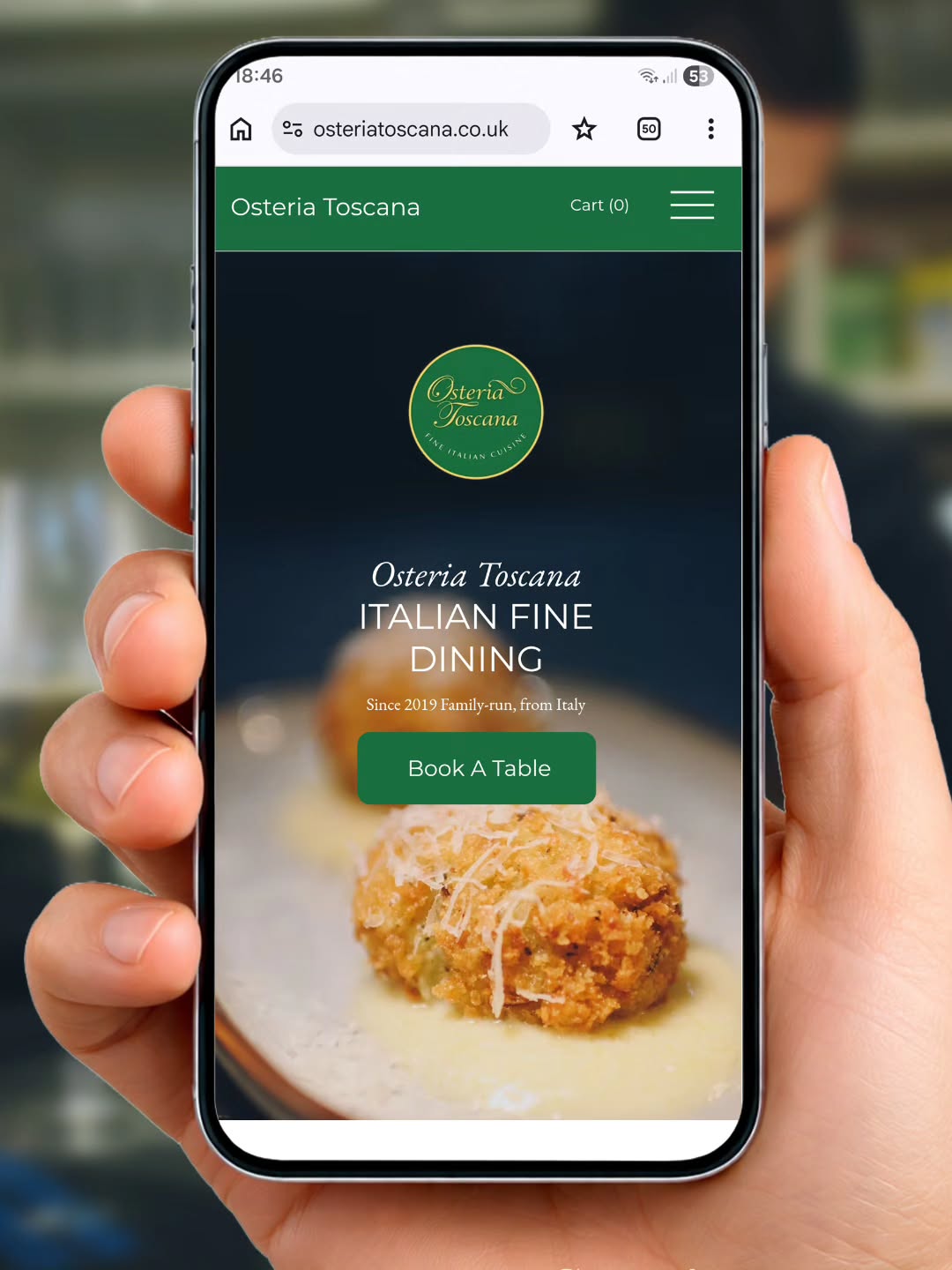 Our new website is live!!!
Book or order!
www.osteriatoscana.co.uk