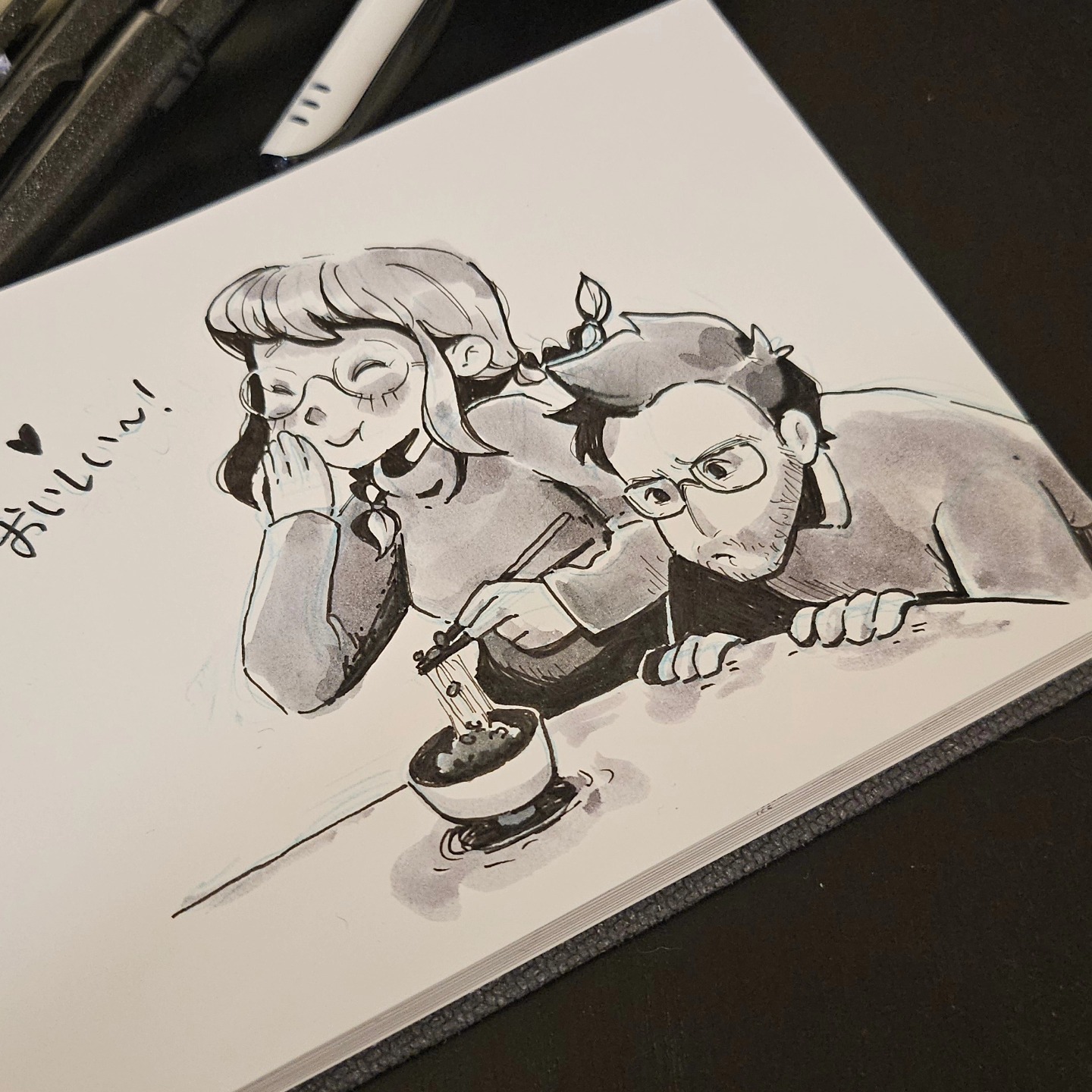 Inktober No. 4: EXOTIC
We're embarking on a three-week camping adventure through Tohoku soon (Northern Honshu, Japan's largest island)! 🇯🇵🏔️ I'm also taking on the "Inktober" challenge, where I'll create a daily drawing based on an official prompt list! 🎨✍️
I really don't like the word "exotic" because it is very subjective and, coming from a Western standpoint, kind of problematic. So I went with the most unproblematic topic: food! My favorite "exotic" Japanese food is Natto (fermented soybean). I loved it ever since I was a poor student in Japan with only the tiniest kitchen. I had it nearly every day on rice with an egg. My husband isn't so keen on it, though.
#Inktober #Inktober2024 #Inktober2024Exotic #Inktober52 #InktoberExotic #InktoberChallenge
@inktober