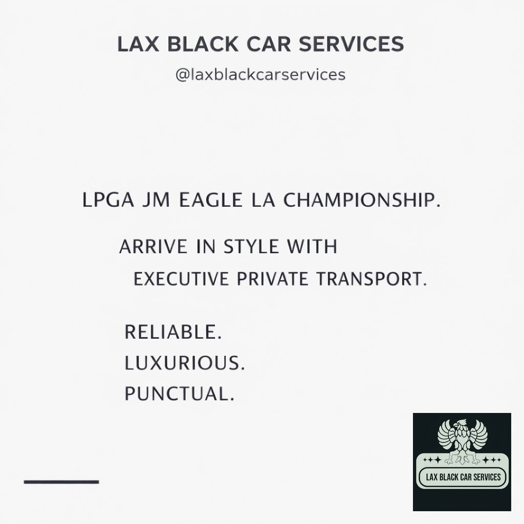 Heading to the JM Eagle LA Championship? ⛳ Arrive in style with our Executive Private Service. From LAX curbside to El Caballero CC, we ensure a smooth ride.
Code: CCPPF (10% off)
(714) 702-3550
laxblackcarservices@gmail.com
laxblackcarservices.com
#LPGATour #Golf