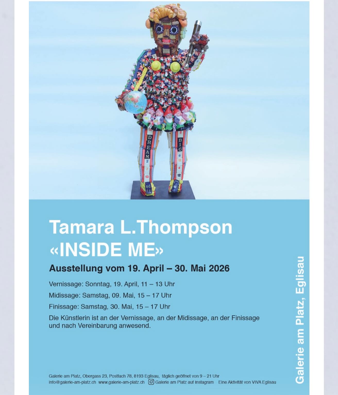 #galerieamplatz galerie #eglisau #vivaeglisau kultureglisau züriunterland kultur kunst art #contenporaryart kunstausstellung next Exhibition
Tamara L. Thompson „inside me“ @tamara.l.thompson