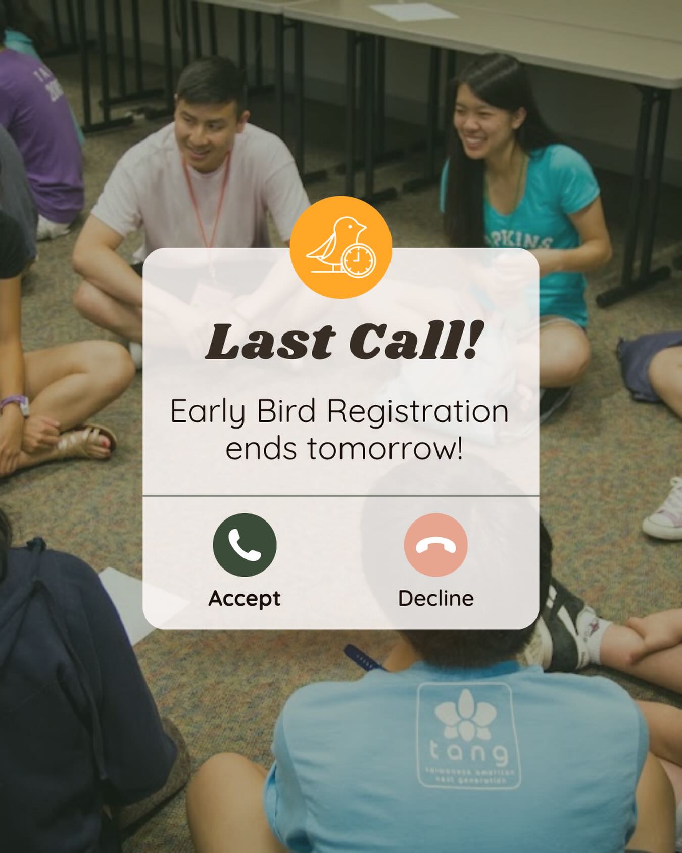 📞☎️last call! we will be closing out early bird registration tomorrow - don’t forget to register today!