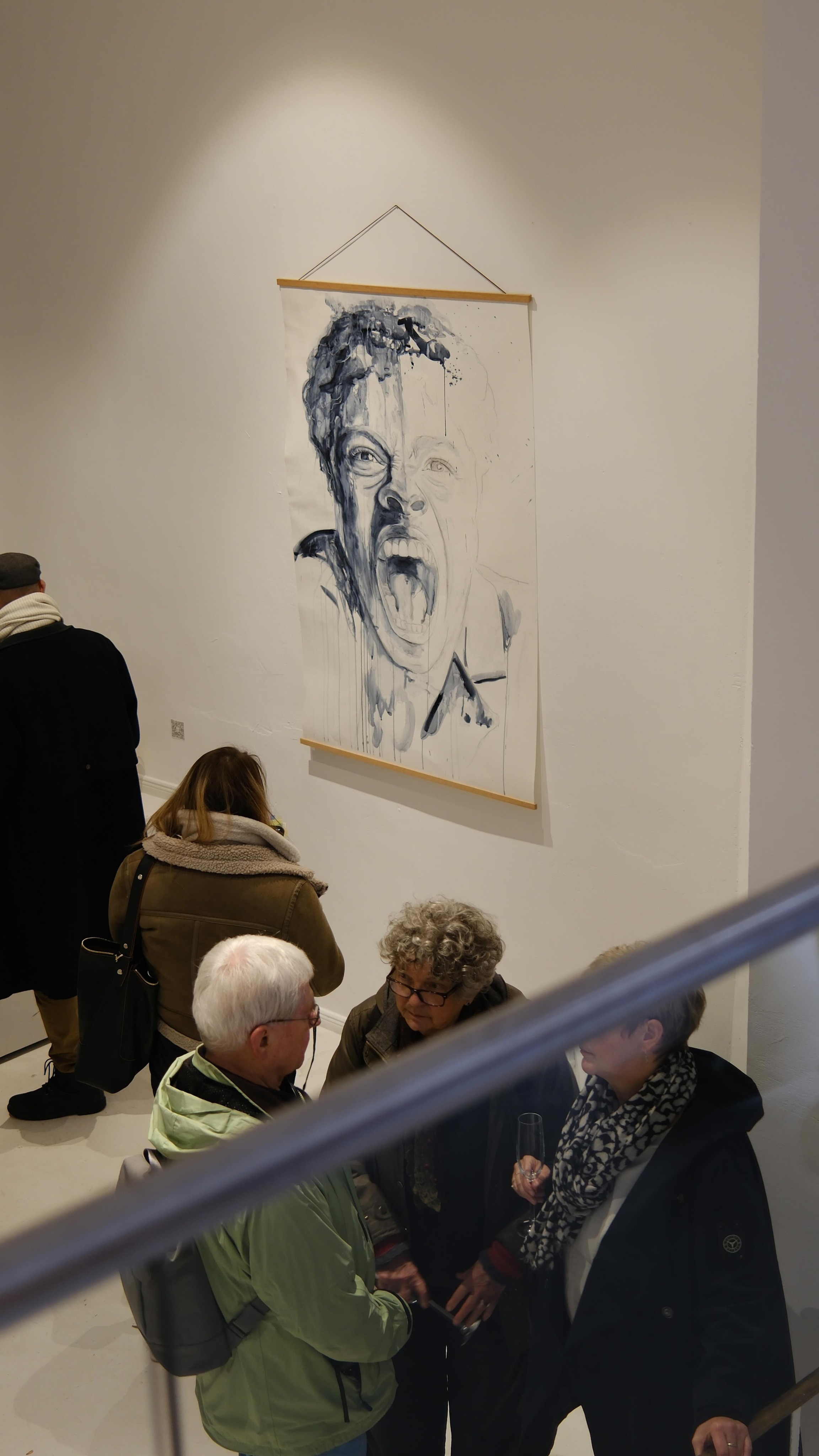 Vom Original zum Fine Art Print. Link zum Shop in der Bio. 🖤 #fineartprint #wut #fühlendediedenken #ausstellung #kunstdruck