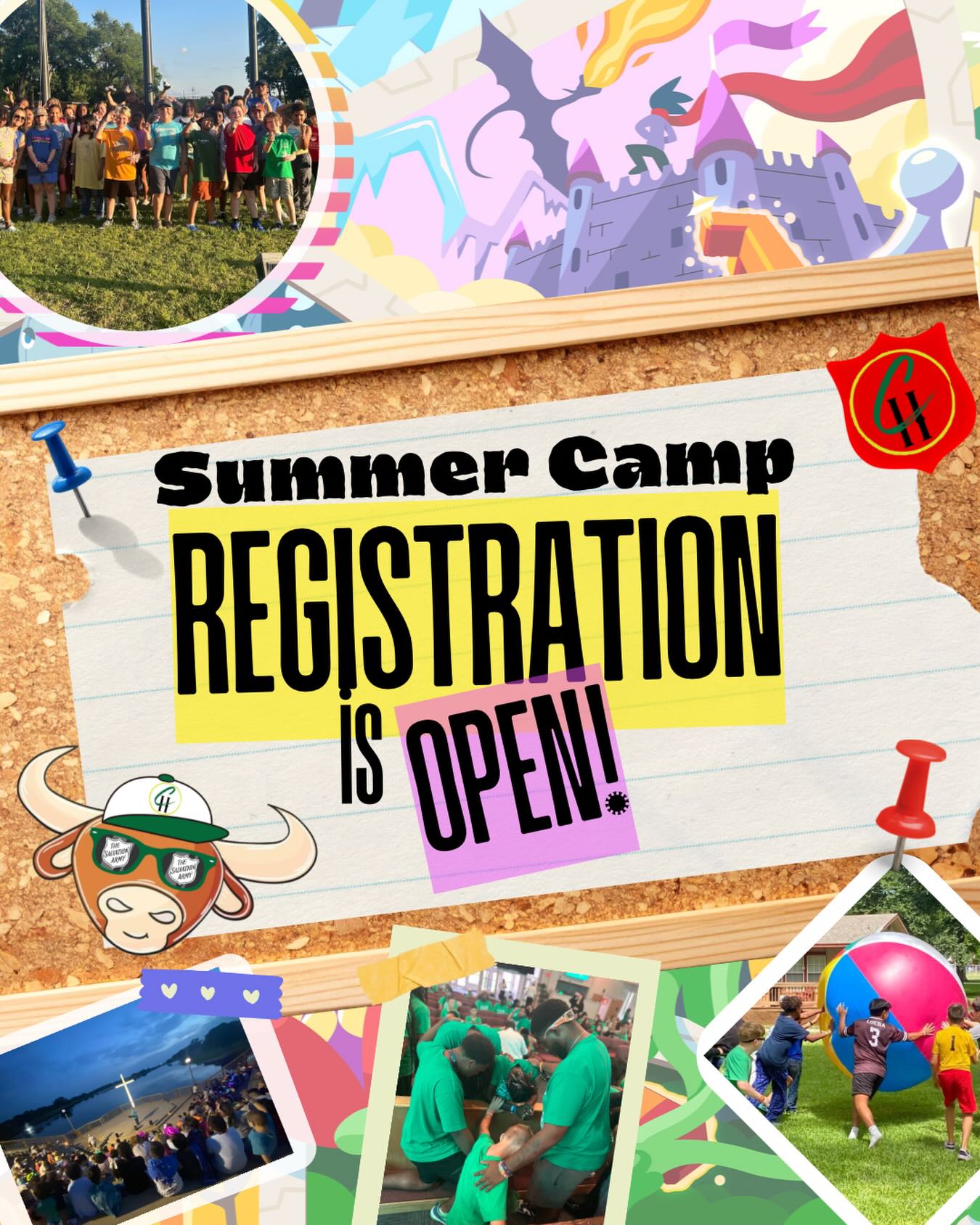 Wait…did you say that Summer Camp Registration is Open…Yes we did!!! If you are interested in attending camp this summer please make sure you visit us at Hoblitzellesummercamp.com and check out the Coming To Camp tab!!! See you soon!!! ❤️👏👀🎉 #CH26 #KindomQuest