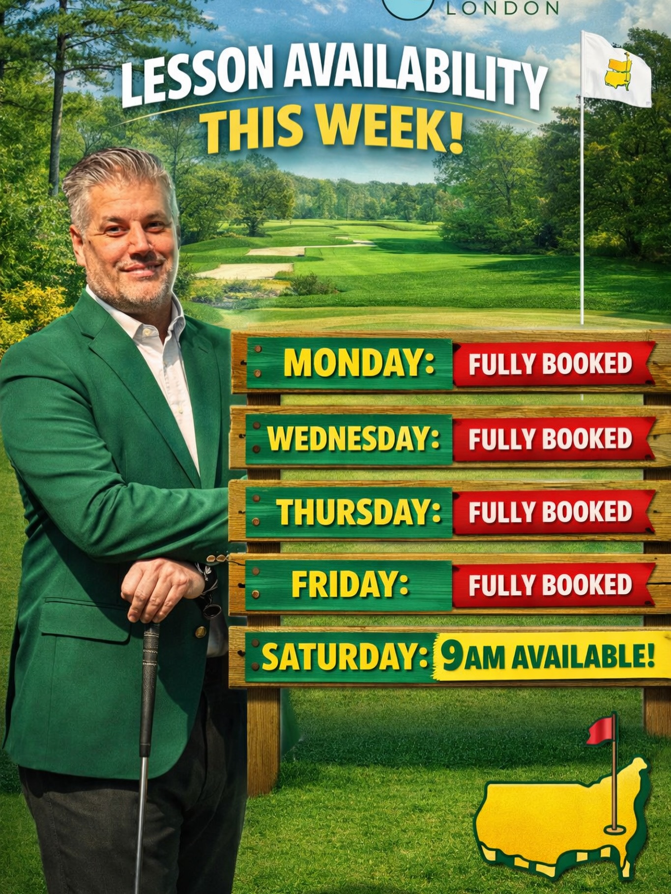 If Rory McIlroy has inspired you this week, now is the time to get your golf clubs back out and start playing again ⛳️
Or if you are already playing and want to sharpen up your skills, I have limited availability this week.
Saturday at 9am is currently the only space remaining.
Whether you are getting back into the game or looking to take it to the next level, I can help you improve with a clear plan and structured coaching.
Head to the link in my bio to book your lesson.