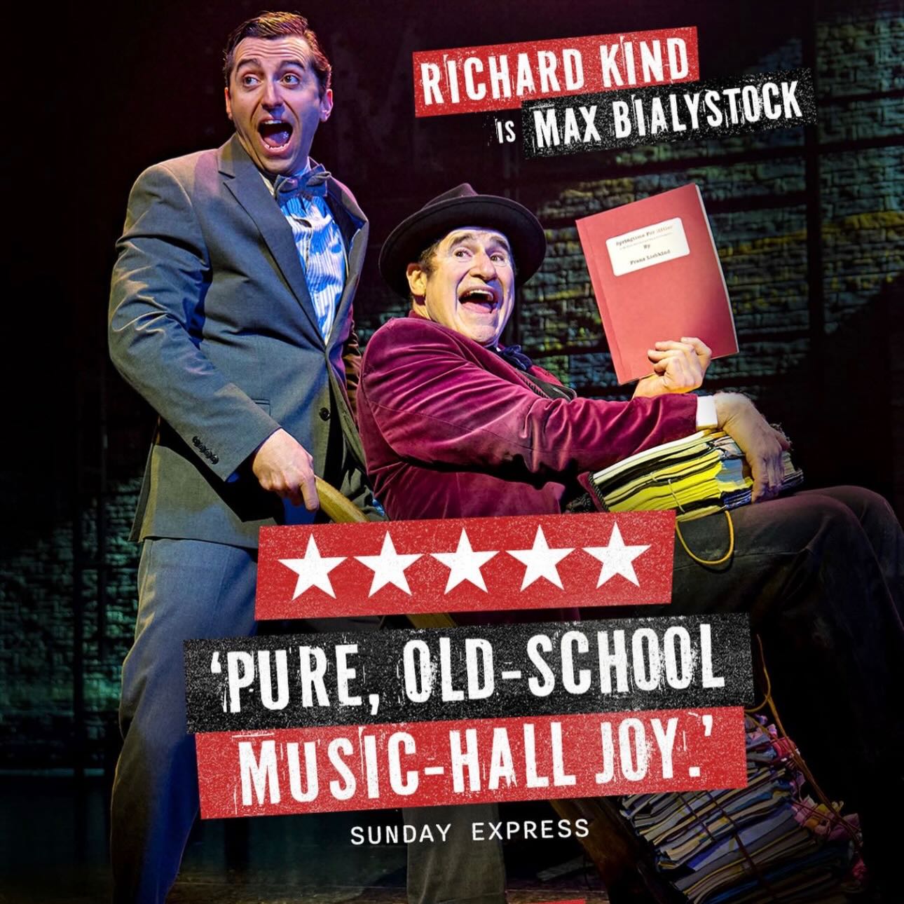 Finally saw The Producers last night after all these years, as soon as I saw @realrichardkind announced to play Bialystock, I booked. The moment he appeared, I realised I was beaming without even thinking about it — he just has such a natural presence on stage.
He is absolutely perfect for the role, nothing forced, just really honest. The smallest actions are mesmerising, at one point he simply flicks through a script and it's a master class in comedy, reaction, timing, just sublime. I loved the show, the cast are brilliant, the ensemble fantastic. This is what theatre is all about. If you get the chance to see Richard (he's doing seven weeks) you won't be disappointed, a joy