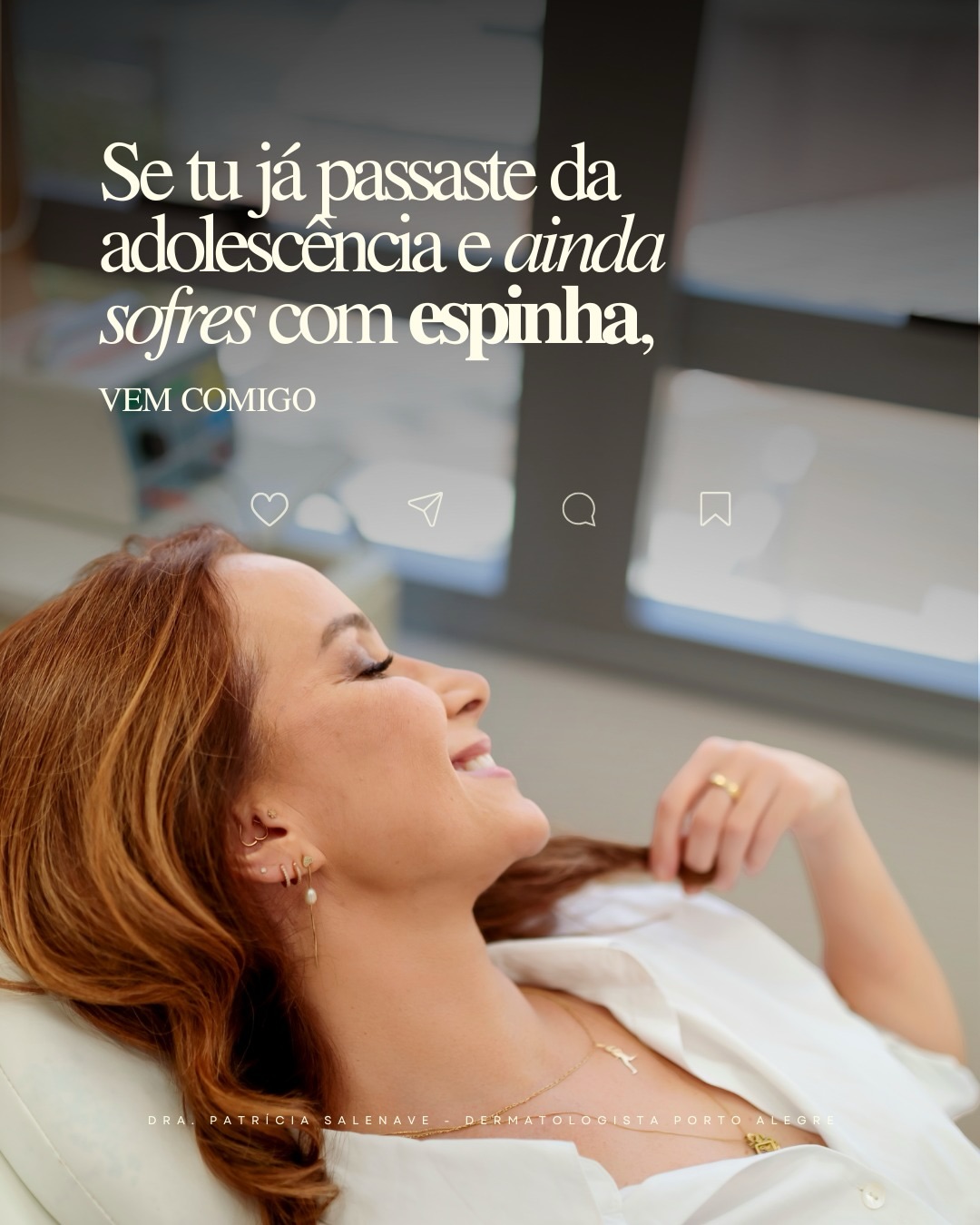 Quem já tentou de tudo pra acabar com a acne e mesmo assim continua lidando com cravos, manchas e inflamação, sabe o quanto isso cansa.
Tem um motivo pra isso.
👇🏻 Comenta ACNE que eu te ajudo a descobrir o que pode estar travando o resultado da tua pele e qual é o próximo passo.