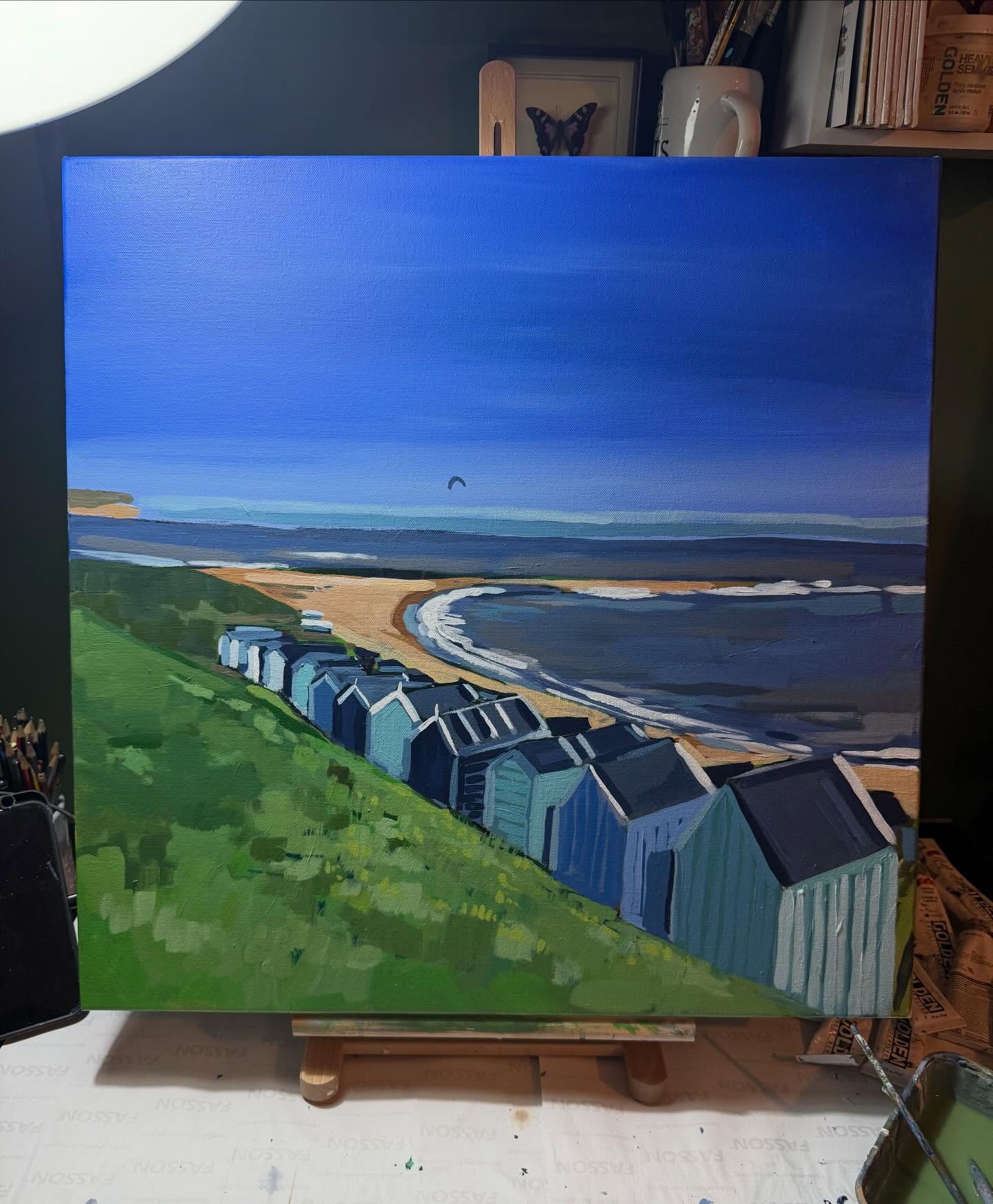 A view of Old Felixstowe, Suffolk
Many memories of running down the steps after school, body board in hand.
You can find this and more at my exhibition at @142artgallery 16-22nd
#suffolk #felixstowe #beachhuts #artexhibition #suffolkartist