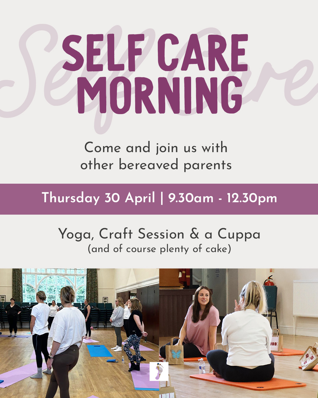 Self Care Morning
Come and join us for a morning just for you.
For those who have suffered the loss of a precious baby, we truly understand the pain you have experienced and believe you deserve some self care. We would love to support you on your grief journey, please join us for a morning of self care.
🗓 Thursday 30 April 2026, 09:30am – 12:30pm
📌 The Old Hall, next to St Mary's Church
The Old Hall, Fen End Rd W, Knowle, Solihull B93 0AN
🧘♀️
If you have a yoga mat, please can you bring this along otherwise we can provide equipment. If you have a blanket, please bring this along.
BOOK YOUR PLACE VIA THE LINK IN OUR BIO.
We look forward to you joining us.
