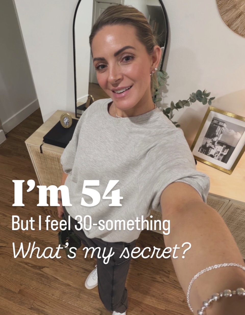 I’m not trying to be 25 or 30 again… But I honestly feel 30-ish most days. 🙏🏻
🗝️ WALKING will keep you youthful!! WALK MORE. I promise you WILL see & feel a difference. AND… weights. Keeping my muscles strong isn’t an option! 🗝️
Also…
✔️ I protect my peace like it’s my job.
✔️ I move my body because I love it.
✔️ I invest in my health, my skin, my strength, my energy.
✔️ Quality Sleep. Healthy Food. Movement & Exercise. Supplement’s. All are non-negotiable!
✔️ I walk into rooms knowing exactly who I am.
No confusion. No apology. No competition.
I’m not trying to be younger… I’m trying to be stronger, wiser, calmer, happier.
✨ Aging isn’t a downgrade.
It’s an upgrade, with standards. ✨
Xo - Missie 💞