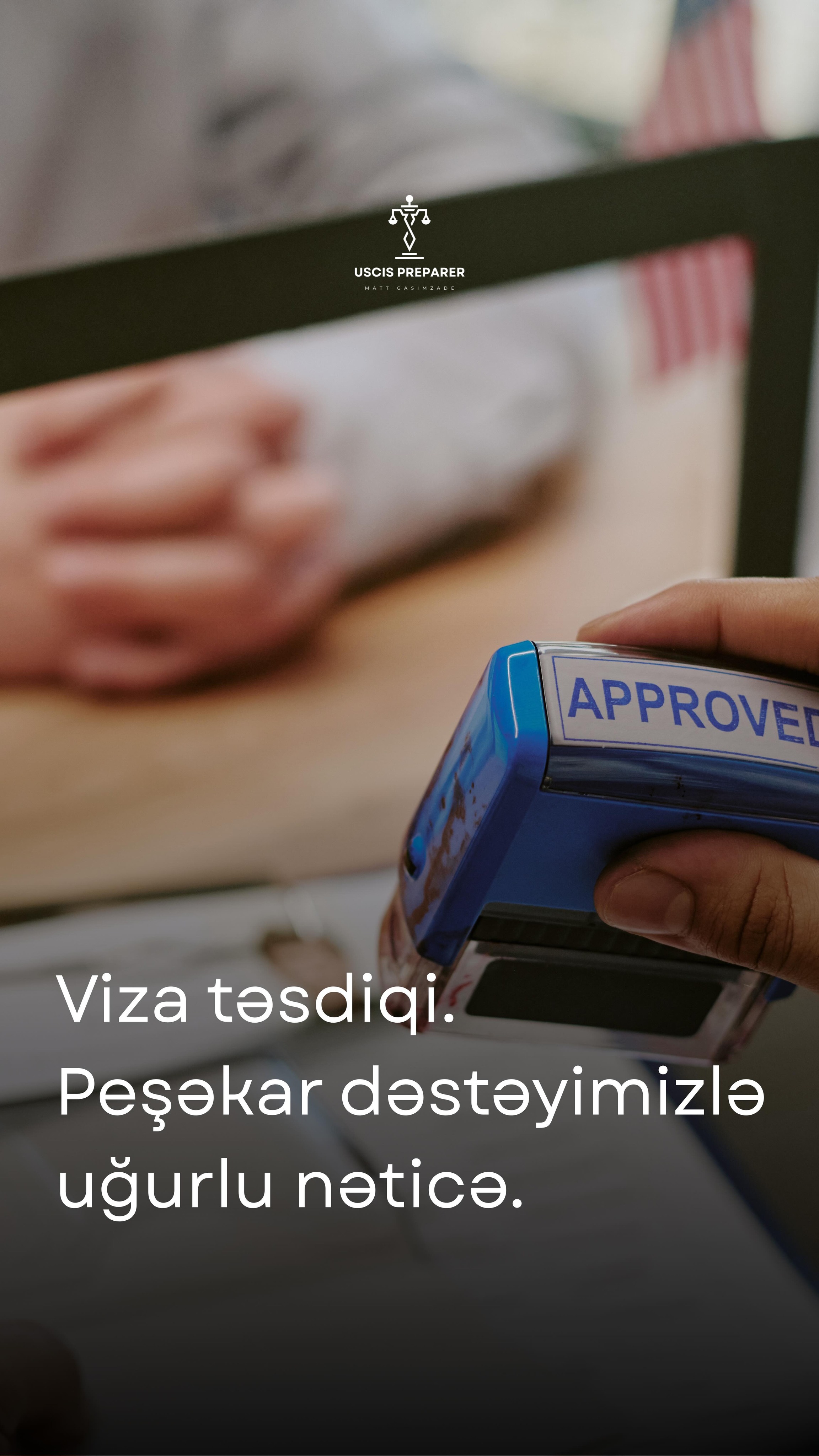 Türkiyədən olan xanımın uğur hekayəsi 🇺🇸
Vizası təsdiqləndi — doğru yönləndirmə və peşəkar dəstəyin nəticəsi.
A success story from a client in Turkey 🇺🇸
Her visa got approved — the result of the right guidance and professional support.