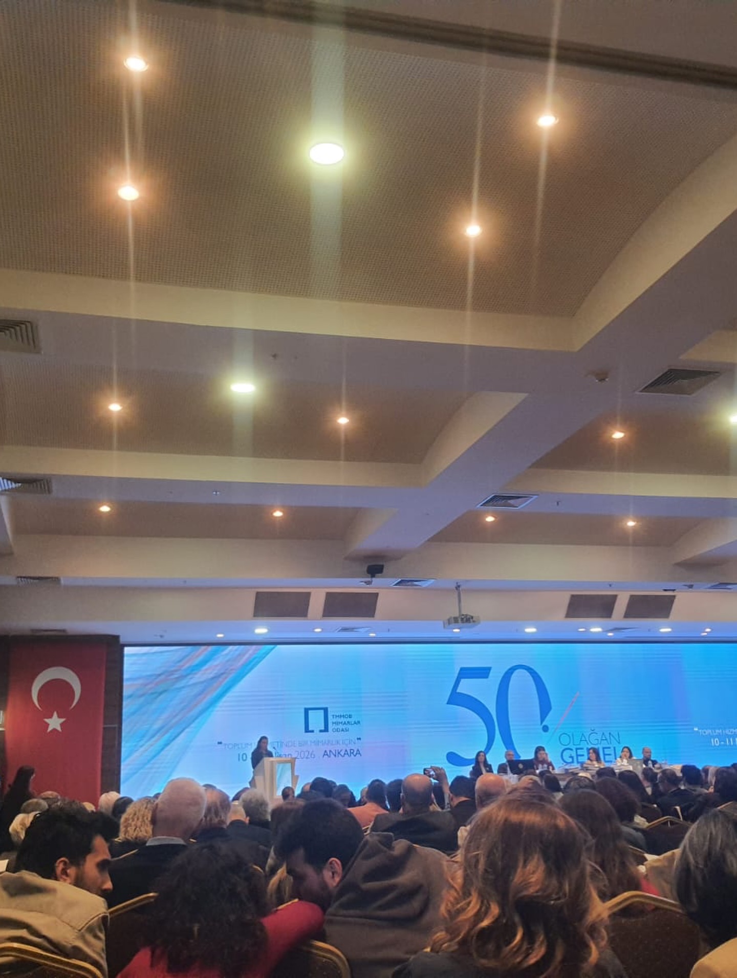 TMMOB Mimarlar Odası 50. Dönem Genel Kurulu’nda, Ortaca Temsilciliği Yönetim Kurulu Başkanı Ayşe Uyan, Muğla delegesi olarak söz almış ve endüstriyel tasarım odasının kurulmasına ilişkin görüşlerini paylaşmıştır.