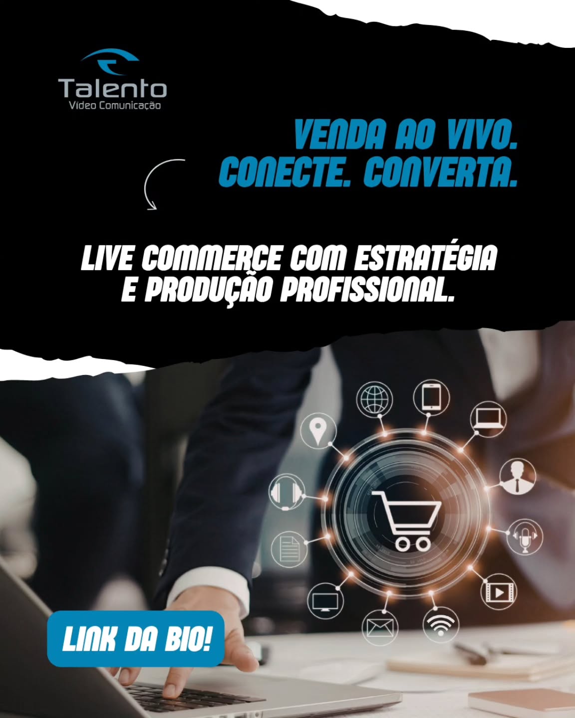 Vender hoje vai muito além de postar.
É sobre conectar, engajar e converter em tempo real.
Com o Live Commerce da Talento Vídeo, sua marca ganha uma estrutura profissional para realizar transmissões que realmente geram resultado.
🎬 Direção e produção completas
📢 Estratégia focada em vendas
📲 Interação com o público ao vivo
🚀 Conteúdo que gera engajamento e conversão
💡 Transforme sua live em uma poderosa ferramenta de vendas.
📲 Quer vender mais com transmissões profissionais? Fale com a Talento Vídeo.
#LiveCommerce #TalentoVideo #VendasOnline #TransmissaoAoVivo #MarketingDigital