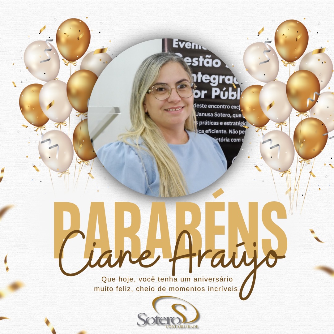 🎉 Parabéns, Ciane!
Desejamos um feliz aniversário, com saúde, paz e muitas conquistas.
Agradecemos pela sua dedicação e por fazer parte da nossa equipe! 💛
#Parabéns #EquipeSotero #Gratidão