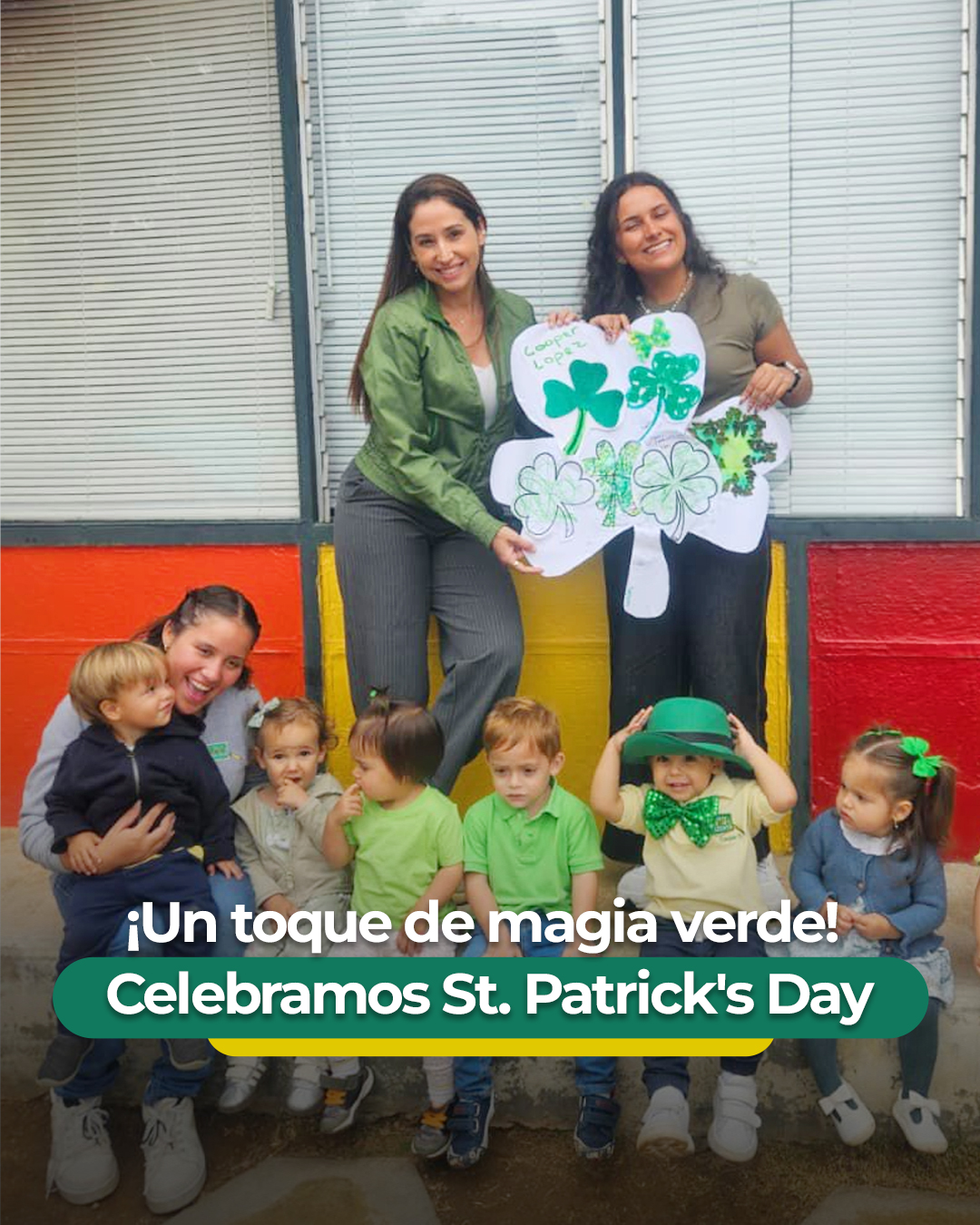 🍀 Nuestros espacios se llenaron de tréboles, duendes y muchísima creatividad en una jornada dedicada a la cultura y el idioma Inglés.
Ver a nuestros niños luciendo sus accesorios verdes y compartiendo los tréboles que decoraron en casa nos recuerda que el aprendizaje más significativo es aquel que se vive con ilusión y en familia. ✨🎩
A través de las actividades especiales de nuestro Departamento de Inglés, transformamos esta festividad en una oportunidad para expandir el vocabulario y la visión del mundo de nuestros pequeños. 💙🏫
¿Quiénes celebraron St. Patrick's Day en casa? queremos leerlos en los comentarios.