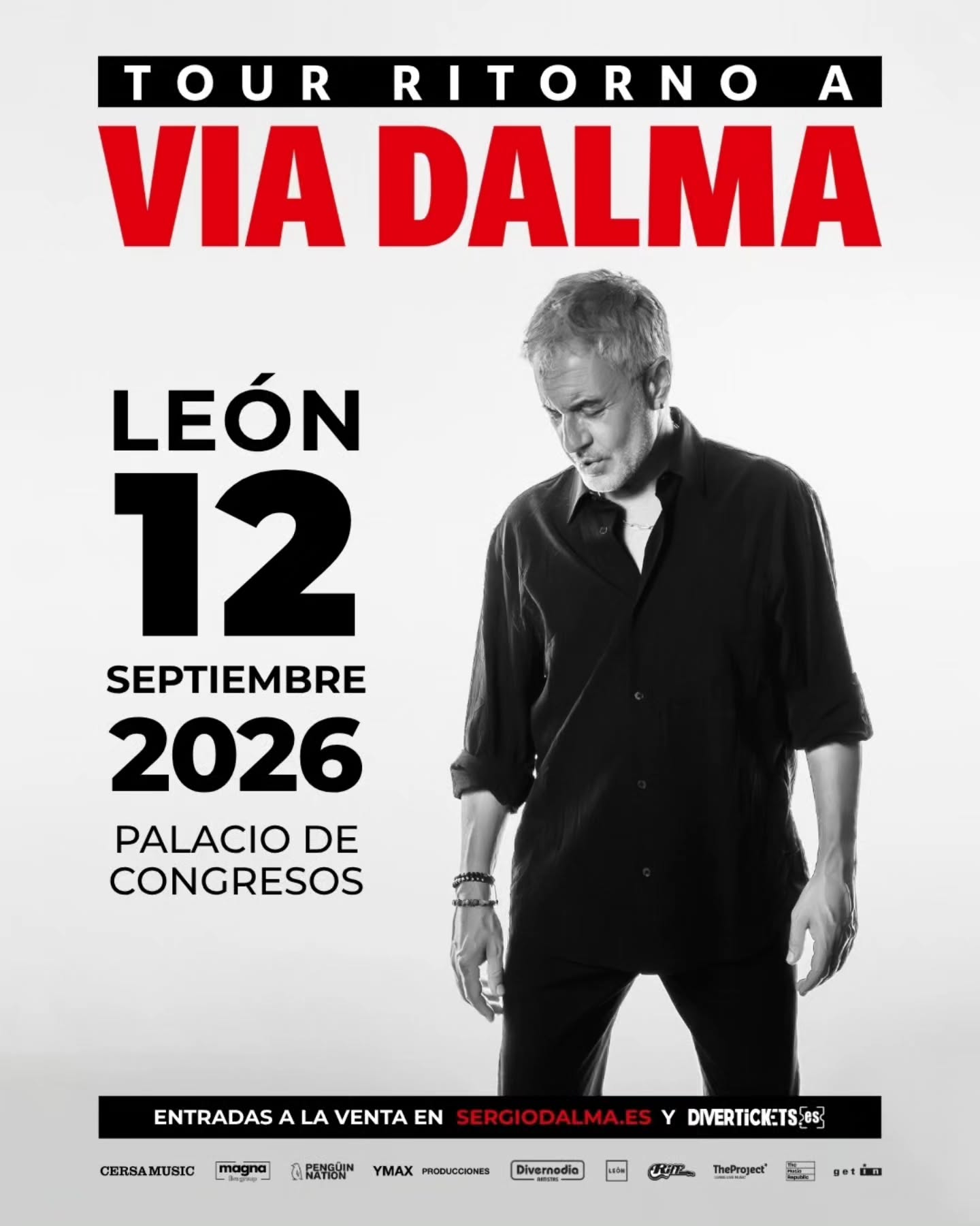 📣 ATENCIÓN 📣
Mañana día 14/04 abrimos la venta de entradas en divertickets.es para el concierto de Sergio Dalma en León 📍
¡No te quedes sin la tuya!
🗓️ 12/09/2026
🏛️ Palacio de Congresos de León
🎟️ divertickets.es