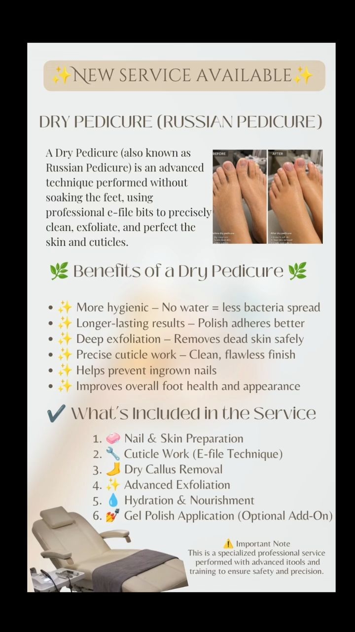 New Service Available 🌟👀
#alliston
#elegantnails
#russianpedicure