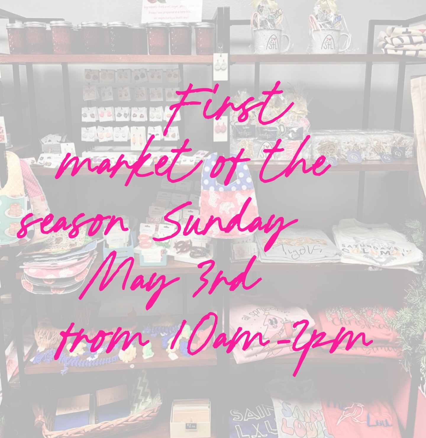 We are so excited that market season is almost here! Our first market will be held on Sunday, May 3, from 10 AM to 2 PM in the @amyscakepopshopandboozybites parking lot in Webster Groves. We will have over 25 local vendors, live music, a food truck, coffee truck, and all the desserts you can imagine! Come support your local community on May 3 and every first Sunday of the month. Upcoming vendor list for May 3rd coming soon!!! We have a few vendor spaces open if you or know someone that might want to join in on the fun, shoot me a message to discuss.