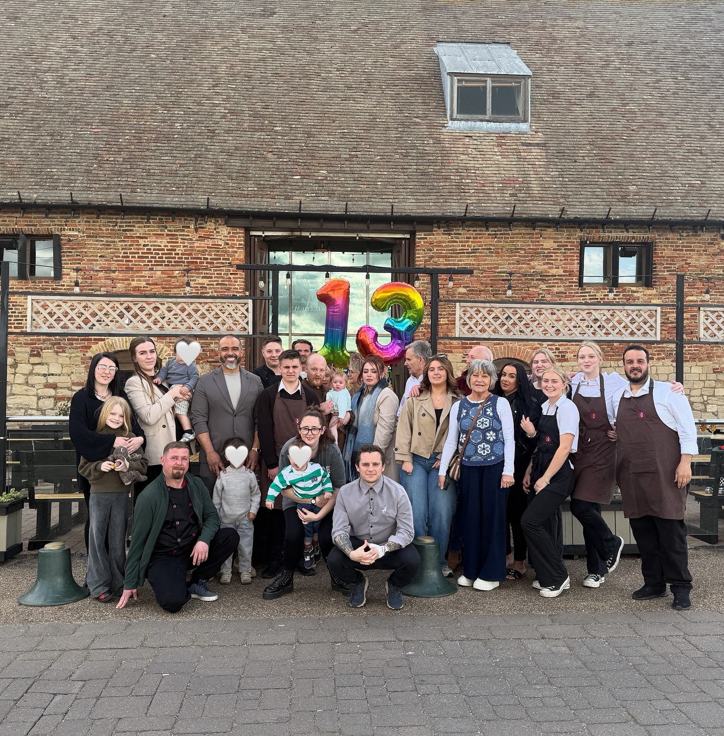 What a great way to spend our 13th Birthday. Thank you to everyone who joined us today celebrating 13 years of Marriotts Warehouse. We saw some new and regular faces and that means the world. We were also pleased to have the two original owners Andrew and Malcolm join us. 13 years ago their idea of opening a restaurant began and here we are now! 🫶🏽
You might be able to see some old faces in the photo but still a part of the team to us.🤍
You will also see some new faces who have joined and also the children of Marriotts who have been born throughout the years! 🫶🏽
13 years has seen a lot of changes but today we are so happy to see where we are. We can only work through for more!🤍
Here is to the next 13 years and more! 🎈 🎁