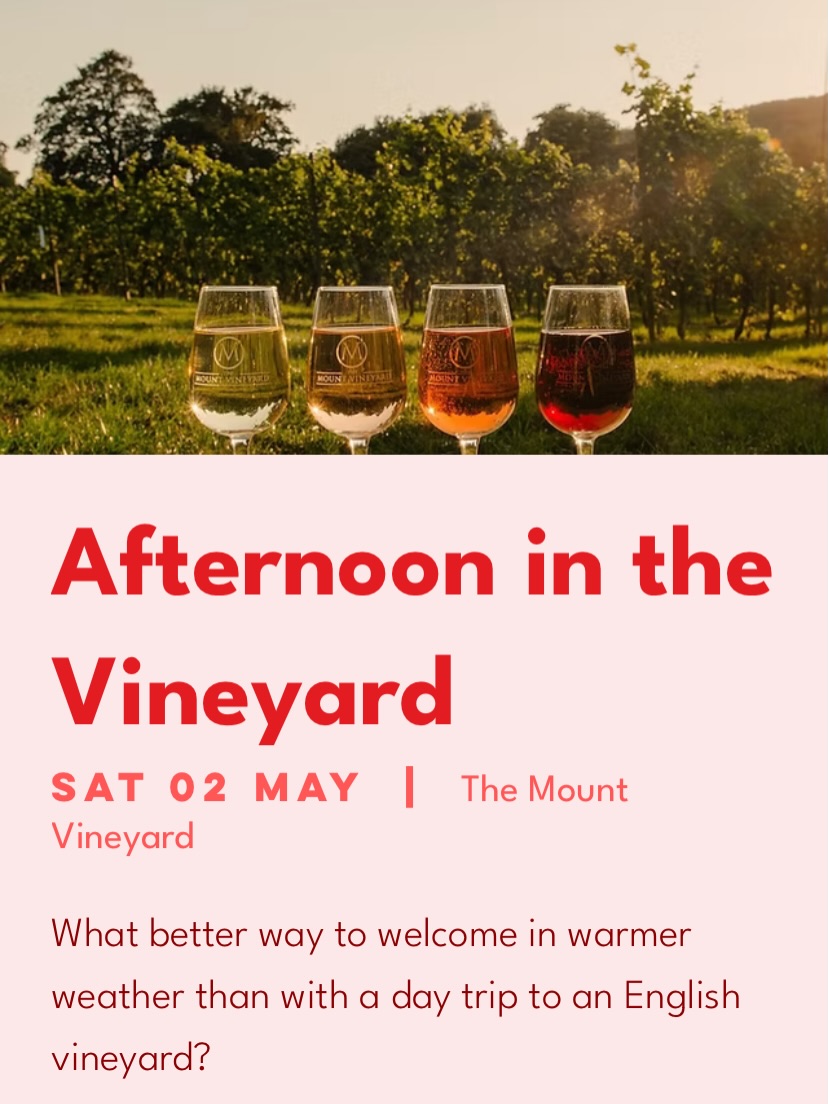 Our first little adventure outside of London is set to be a good one 😍
We’ll travel together from London to the beautiful @themountvineyardkent where we will enjoy a wine tasting, frolic around the grounds and share a meal in their on-site restaurant. It’s the perfect way to welcome in the warmer weather while building friendships.
For more details about this social, you can use the link in the bio. 🍇
(Please note: these photos are not mine. All credit belongs to the photographers. Your ticket covers the price of the wine tasting + dinner. Rove & Frolic does not profit from any socials; we just want to create a space where we can have fun together, explore new places and build community.)