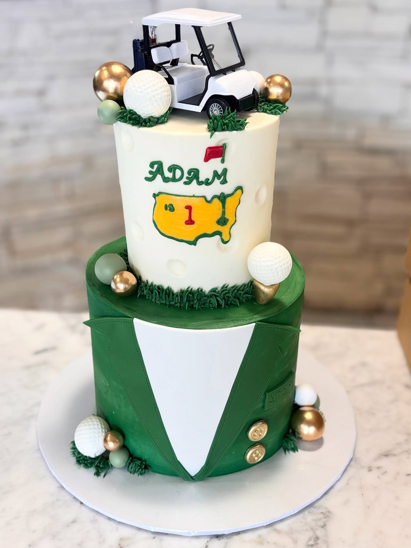 For that little future green jacket winner 🏆
#masterscake #golfcake #golfthemecake