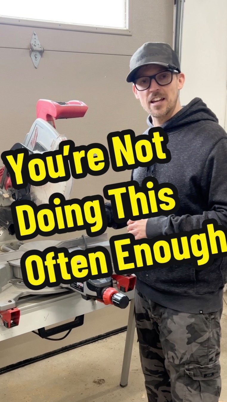How to Square Your Miter Saw #thetoolpulse #tooltips #diy #tools #fyp