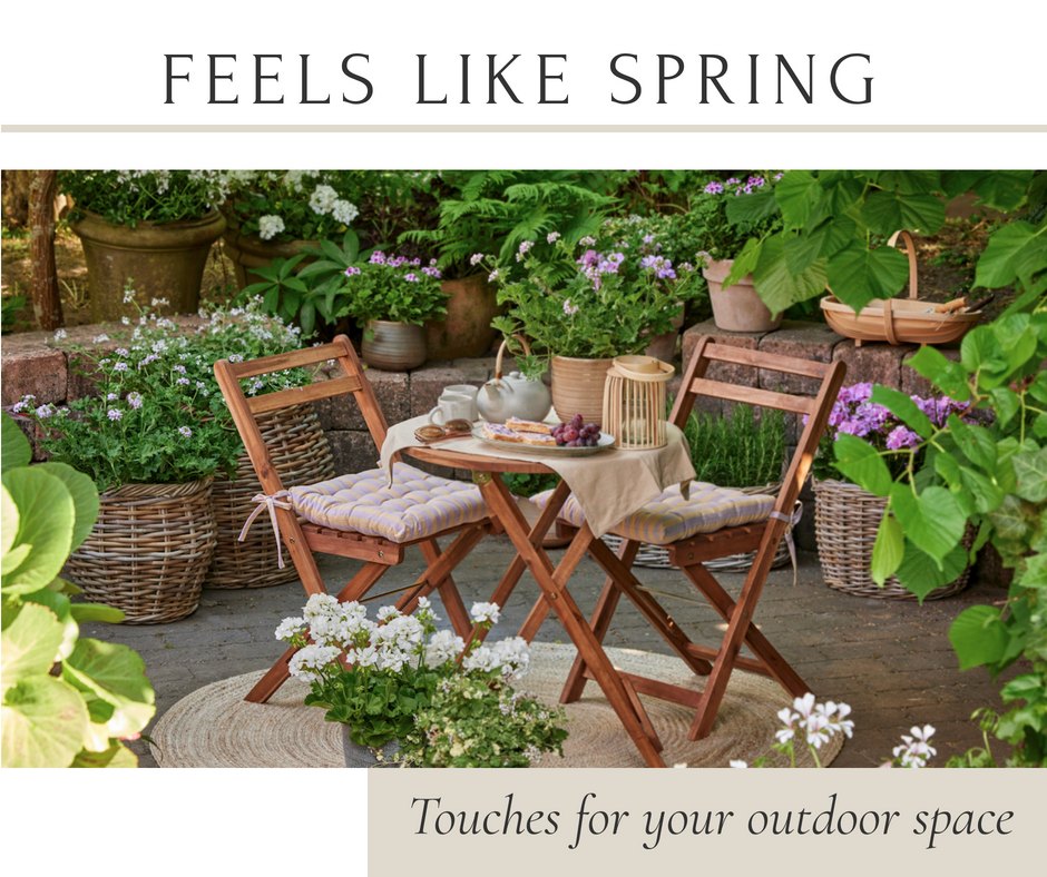 Spring has a way of pulling everything outside… doors open, light pouring in, and suddenly your outdoor space becomes the place you want to be.
A few simple touches to bring it to life:
🌿 Add fresh greenery or potted plants
✨ Layer in outdoor pillows for comfort and color
🕯 Use lanterns, candles, or string lights for a soft glow
🪑 Create an easy spot to sit and unwind
🌸 Bring in something seasonal — florals, herbs, or a simple arrangement
It doesn’t have to be complicated — a few plates, layered linens, and fresh flowers instantly create that relaxed, outdoor entertaining moment.
Sometimes it’s these small, thoughtful details that make everything feel a little more special.
Because when it feels like spring… you stay outside just a little longer.
#SpringRefresh #OutdoorLiving #OutdoorEntertaining #GardenStyle #Design