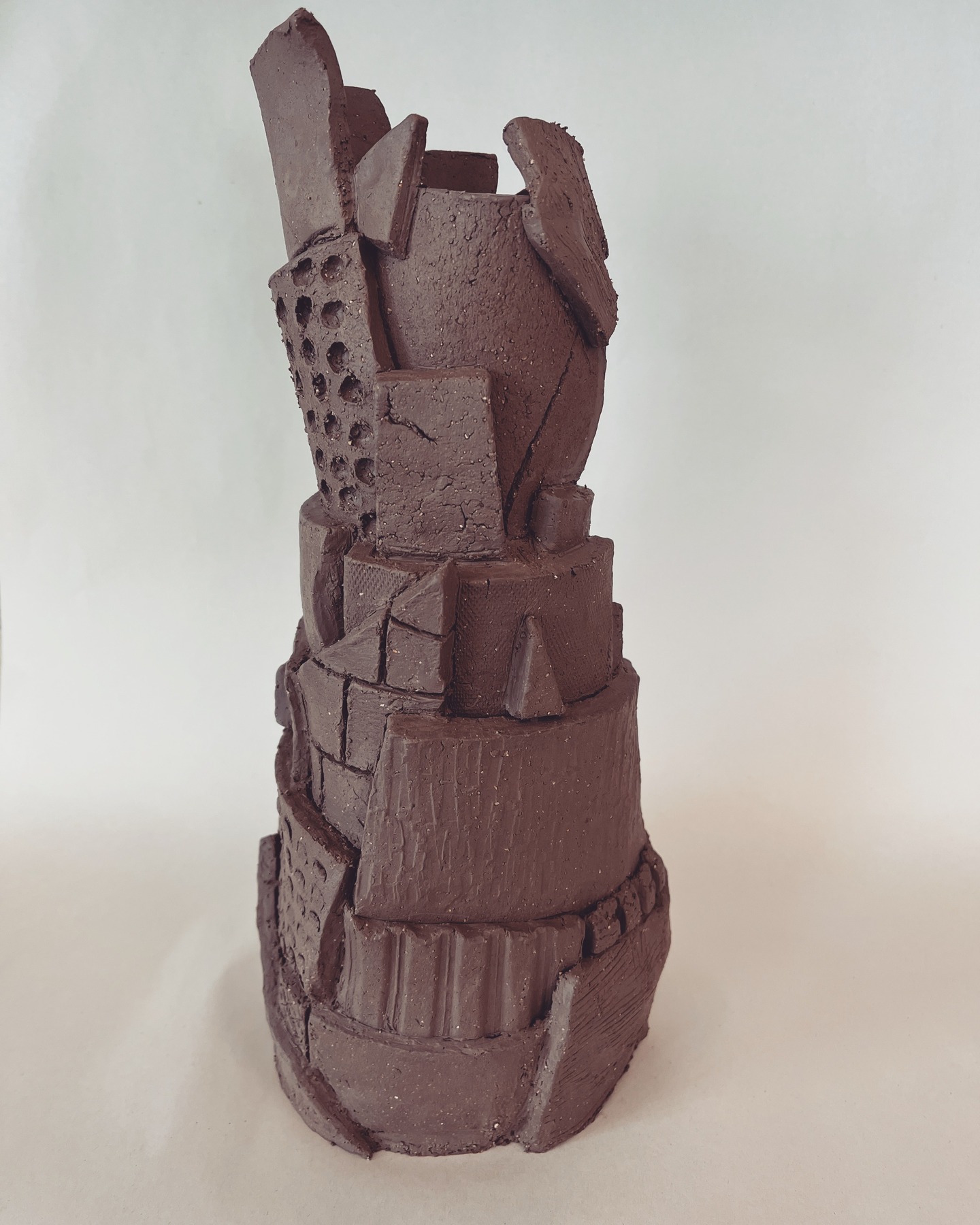 5th Yr Ceramic Sculptures
'Organics'
Unfired stoneware grog clay.