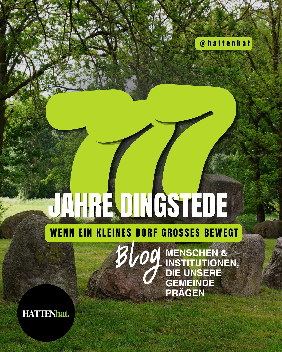 🎉 777 Jahre Dingstede – und das wird groß gefeiert!
Was viele nicht erwarten:
👉 Dieses Jubiläum ist kein einzelner Tag.
👉 Sondern ein vielfältiges Programm von April bis Oktober.
Ein ganzes Dorf, das zeigt, was Gemeinschaft bedeutet. 💚
👉 Neugierig, was alles geplant ist?
Im Blog auf HATTENhat. findest du alle Infos, Hintergründe und das komplette Programm.
🔗 Jetzt entdecken:
https://www.hattenhat.de/post/777-jahre-dingstede-wenn-ein-kleines-dorf-großes-bewegt
💬 Welche Veranstaltung interessiert dich am meisten?
#hattenhat #dingstede #gemeindehatten #landkreisoldenburg #heimatliebe #gemeinschaft