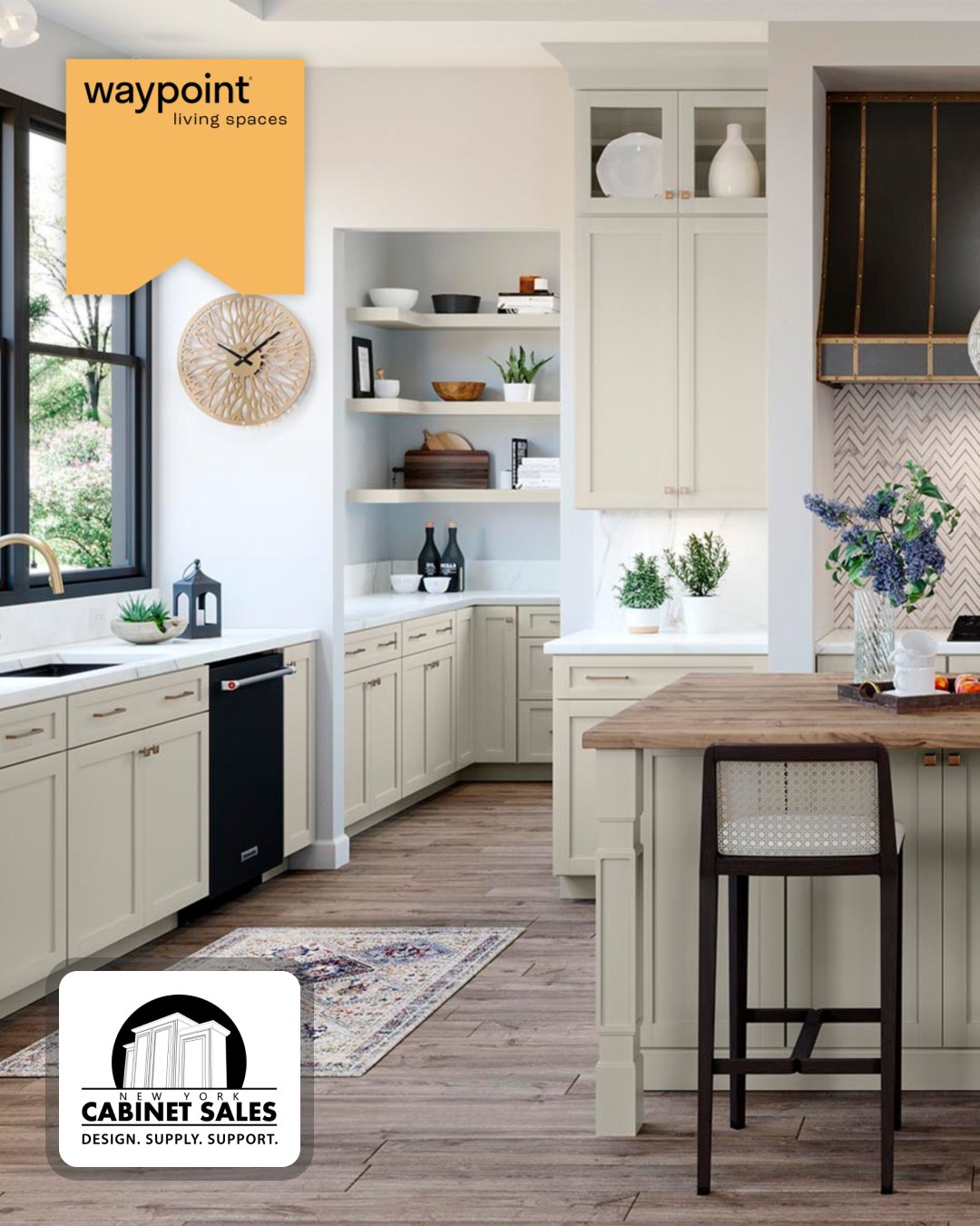 Classic never feels ordinary. ✨
Shaker cabinetry brings timeless structure to this kitchen, where clean lines meet warm wood tones, layered textures, and thoughtful details. The result? A space that feels both elevated and inviting—designed to adapt beautifully to everyday living and special moments alike.
Discover Waypoint Living Spaces shaker cabinetry options and finishes in our showroom, New York Cabinet Sales LLC!
#FullOverlay #ShakerStyle #ClassicDesign #WaypointLivingSpaces #KitchenInspo #CabinetryDesign #InteriorDetails