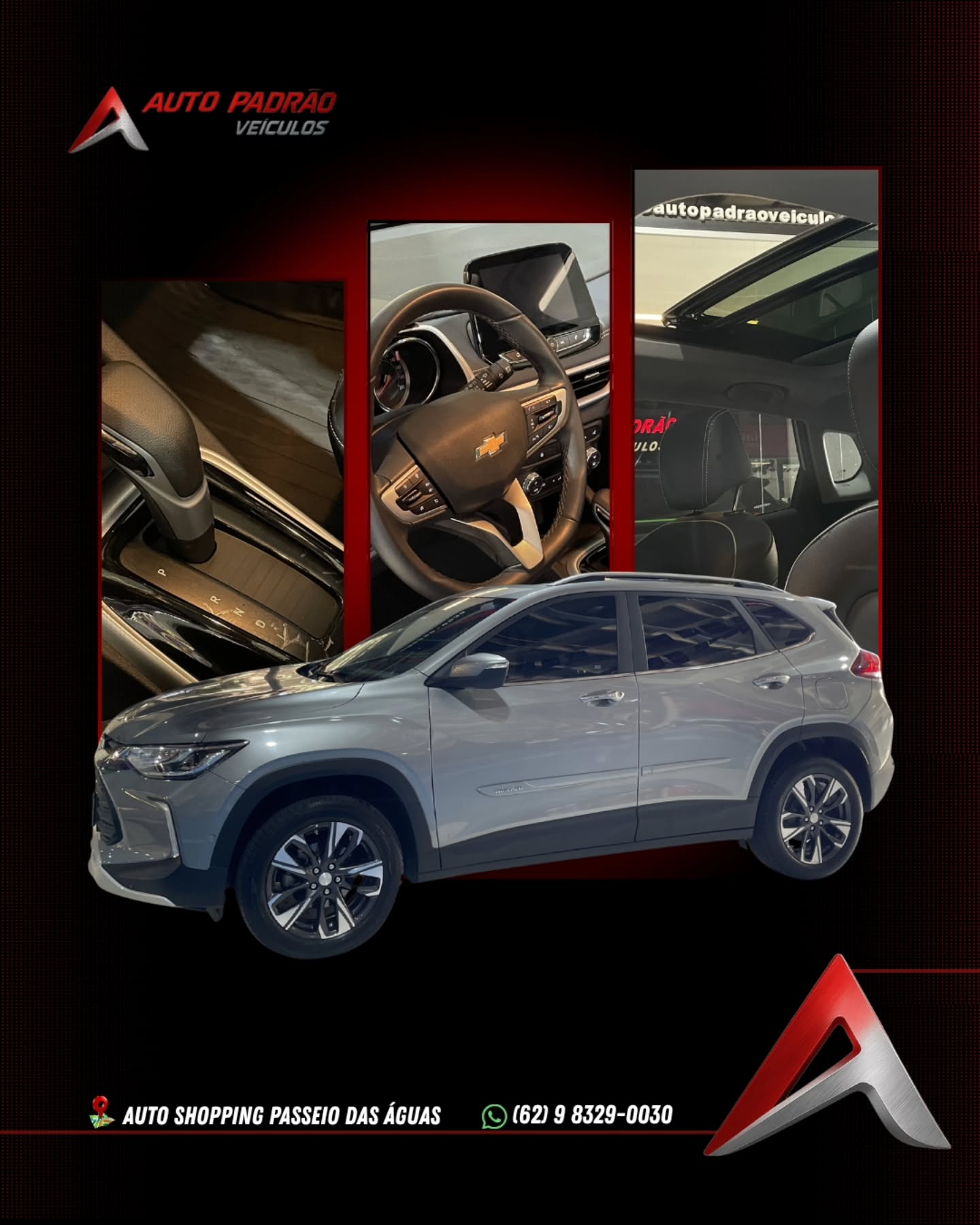 TRACKER 1.2 TURBO PREMIER
Ano/Modelo: 2024/2025
Cor: Cinza
Câmbio: Automático
KM:25.900
R$134.900,00
Facilitamos a entrada
Financiamos com as melhores taxas
Aceitamos seu carro no negócio
📲Entre em contato para maiores informações: (62) 9 8329-0030
📍Auto Padrão Veículos
Auto Shopping Passeio das Águas | Goiânia - GO.
#tracker #Chevroletracker #trackerpremier #CarrosSeminovos #autoshoppingpasseiodaságuas Financiamento autopadraoveiculos