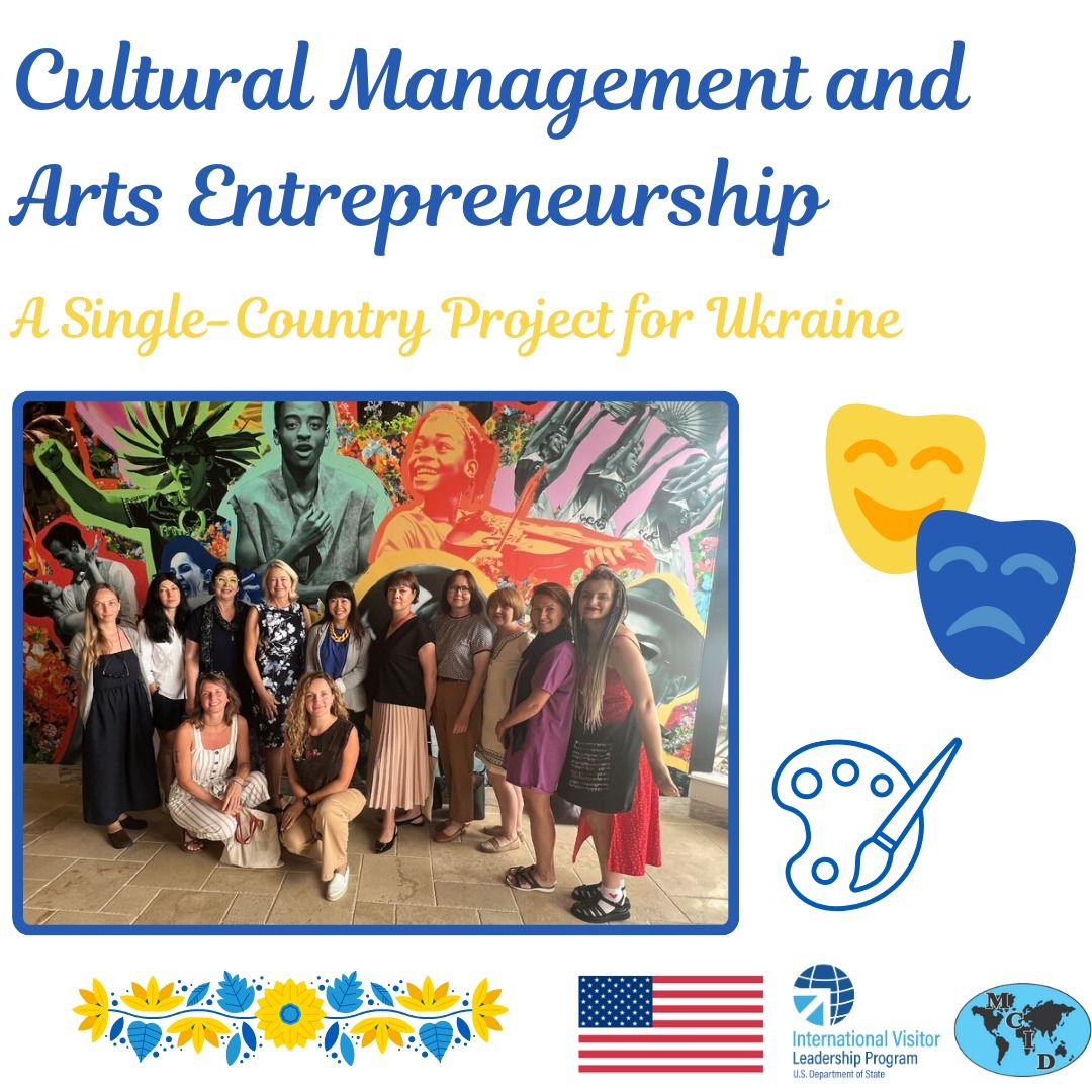 This past weekend, MCID said goodbye to our visitors from Ukraine who came to the U.S. for an #ivlp project titled “Cultural Management and Arts Entrepreneurship.” While in the U.S., these cultural heritage professionals traveled across the country to meet with federal and local officials, as well as nonprofits and community arts organizations, to discuss best practices in protecting, preserving, and promoting the arts. Specifically, the Ukrainian visitors met with arts and heritage professionals in DC, New York City, Boulder, Orlando, and Detroit during their program. MCID would like to thank @stateivlp and our CBM partners @the_bciv @world_orlando and @globaltiesdetroit for their collaboration in putting together a successful project.
#art #culturalheritage #ukraine