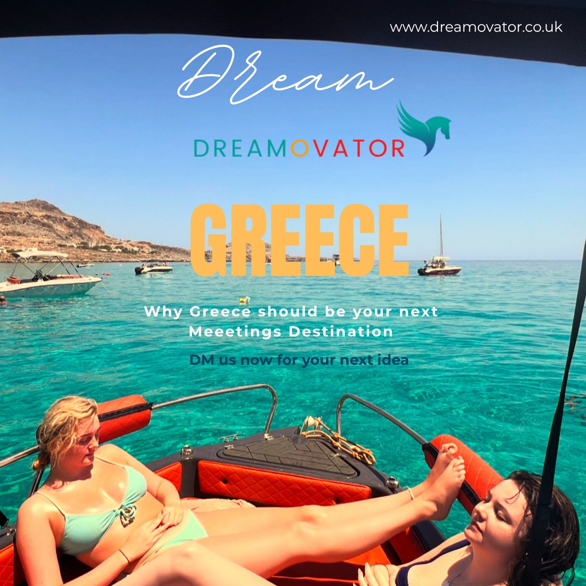 Where business meets the Aegean š¬š·āØ
Imagine hosting your next leadership retreat where morning meetings overlook the sea⦠and evenings unfold on a private island under the stars.
At Dreamovator, we create high-end incentive experiences in stunning island and beach destinations, combining impactful business moments with the beauty and culture of Greece.
From the energy of Athens to the iconic views of Santorini, every detail is designed to inspire your team and elevate your brand.
⨠Private island dining
š Helicopter arrivals
š· Wine & gastronomy experiences
āµ Exclusive cruises
šļø Culture, history & unforgettable settings
Because your events should be as exceptional as your people.
š¼ Incentives from Ā£370 pp
š Conferences from Ā£215 pp/day
š© Ready to design something extraordinary?
#Dreamovator #IncentiveTravel #LuxuryIncentives #CorporateRetreat #LeadershipRetreat #EventProfs #MICE #LuxuryTravel #Greece #GreekIslands #BeachDestinations #ExecutiveTravel #TeamIncentive #BusinessTravel #EventInspiration #HighEndTravel #CorporateEvents #TravelInStyle