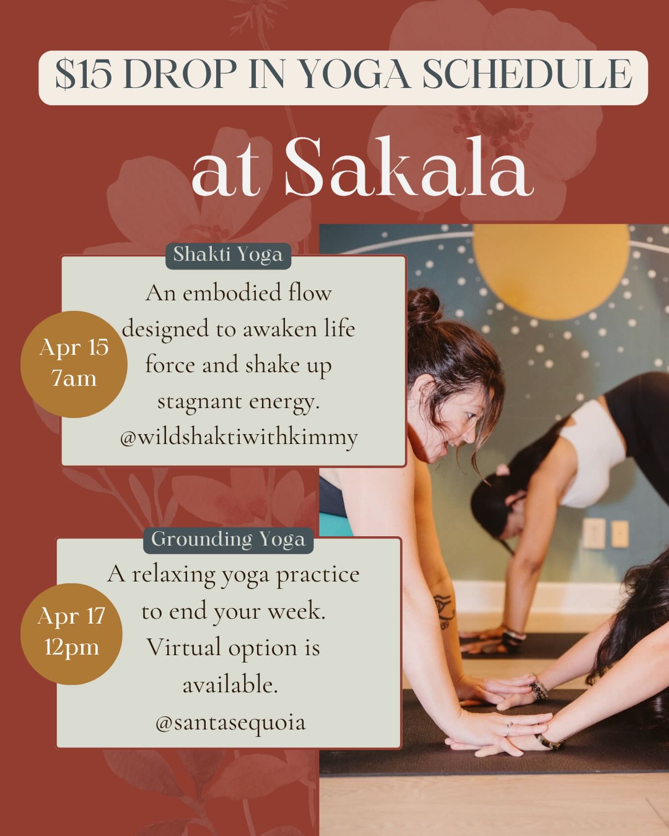 A low-ticket way to reset your entire nervous system.
Move your body, clear stagnant energy, and come back to yourself.
✨ Shakti Yoga - a morning activation with @wildshaktiwithkimmy
✨ Grounding Yoga- a soft landing to end your week! @santasequoia
Come as you are- leave feeling refreshed.
#denveryoga #denveryogacommunity #denveryogaevents #denverevents #sakalacommunity