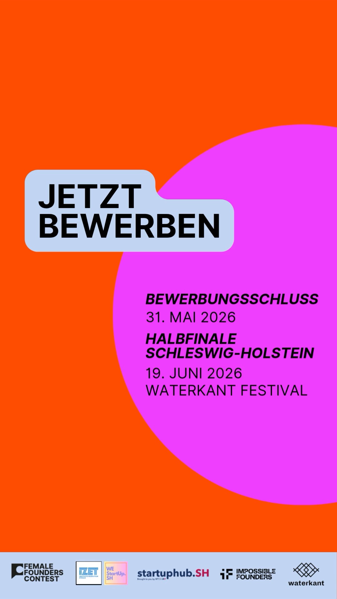 Ein Blick zurück – und gleichzeitig nach vorn 💜🚀
Dieses Reel zeigt Impressionen aus dem letzten Jahr: inspirierende Pitches, starke Persönlichkeiten und eine Atmosphäre, die man einfach fühlen musste ✨
Der Female StartAperitivo war für viele Gründerinnen ein Ort, um sichtbar zu werden, sich zu vernetzen und den nächsten Schritt zu gehen – und genau daran knüpfen wir an.
Zur Erinnerung:
Aus dem Female StartAperitivo (FSA) wird 2026 der Female Founders Contest (#FFC26).
Was bleibt? Die Menschen, die diese Bühne besonders machen:
Dr. Kirsten Mikkelsen von @westartupsh und Christoph Steckhan vom @izet_itzehoe begleiten euch weiterhin als Hosts 🎤
Gemeinsam mit dem startuphub.SH (WTSH GmbH) und Impossible Founders bringen wir am 19. Juni 2026 die besten Gründerinnen Schleswig-Holsteins auf die große Bühne – beim Waterkant Festival in Kiel 🌊
Mehr Sichtbarkeit. Mehr Vernetzung. Mehr Möglichkeiten.
Wir können es kaum erwarten, die nächste Generation von Gründerinnen zu feiern ✨ Ihr könnt euch unter dem Link in unseren Highlights anmelden 🎟️
#FFC26 #FemaleFounders #WomenInBusiness #StartupSH #WaterkantFestival #Gründerinnen #Innovation #SchleswigHolstein