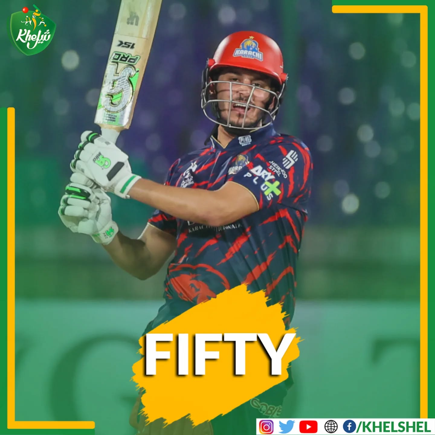 Saad Baig registers his first ever fifty on PSL, good to see a youngster taking the responsibility! 👏
#Cricket | #Pakistan | #SaadBaig | #PSL11 | #KarachiKings