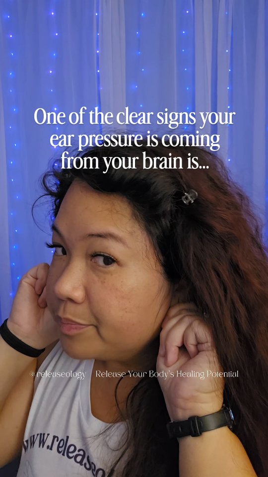 it changes with stress or jaw tension.
Ear pressure, stress and jaw tension all report back to your brain to tell it how your body as a whole is doing.
Follow @Releaseology to see what other symptoms can be coming from your brain
Save this so you remember where to seek treatment during a flare up
Comment SYMPTOMS to see if your other symptoms can be caused by your brain and vagus nerve