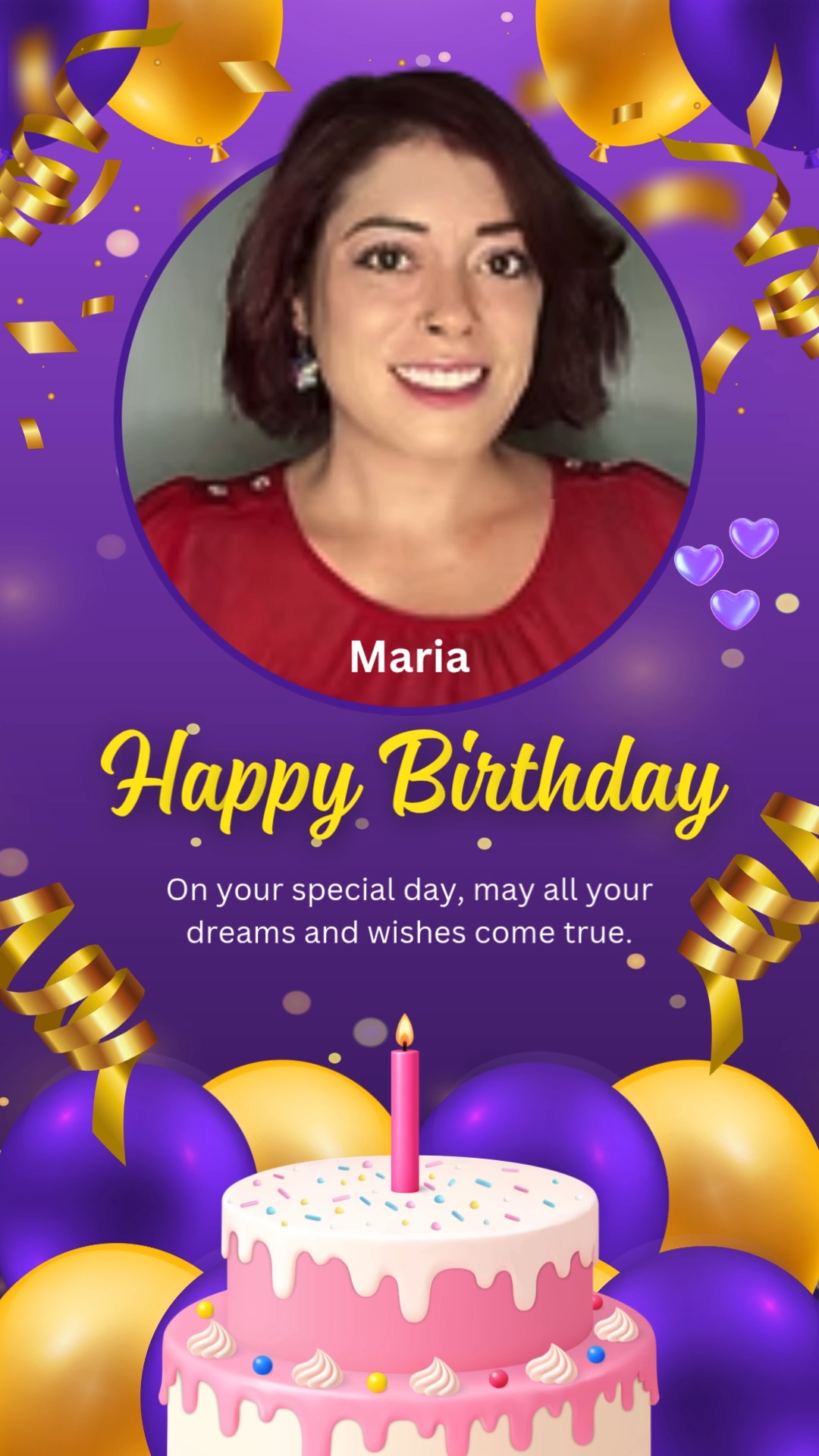 Happy Birthday, Maria! 🎉 Hope your day is as amazing as you are! ✨