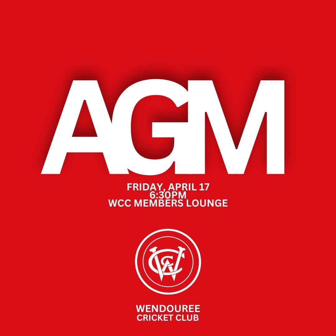 Hi WCC Community,
Just a reminder that our Annual General Meeting will be held this Friday 17th April at 6:30pm in the WCC Members Lounge.
This is an important opportunity for members to get involved in the continued growth and success of our Club.
All Committee positions are open this year, along with a new support role assisting the Treasurer with banking duties.
Looking ahead, we are also seeking expressions of interest for:
Bar Manager (Thursday nights)
Cook (Thursday nights)
These roles are open to anyone involved in either the Junior or Senior sections of the Club.
There are also a number of other roles available, and we encourage anyone interested to come along, have a say, and be part of shaping the future of WCC.
If you’re unable to attend but would still like to be involved, please don’t hesitate to reach out:
President: Ivan Pyke – 0408 598 961
Vice President: Rob Cunningham – 0418 543 634
We look forward to seeing you there.
Rob Cunningham