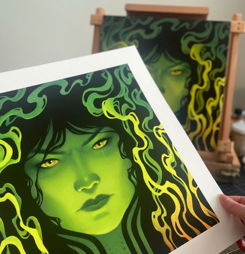 I started creating high quality, archival art prints from my studio and I am so happy with how they turned out!
We recently bought a house and our walls need a bit of color and magic, so I am excited to frame a few pieces and put them on display!
✨ If you’re looking to add some vibrant fantasy art to your home, I’m offering two different print editions and sizes of my latest paintings! Go bigger to make a statement piece POP or smaller to save space. ✨
Links to my online shop are in my bio ⬆️