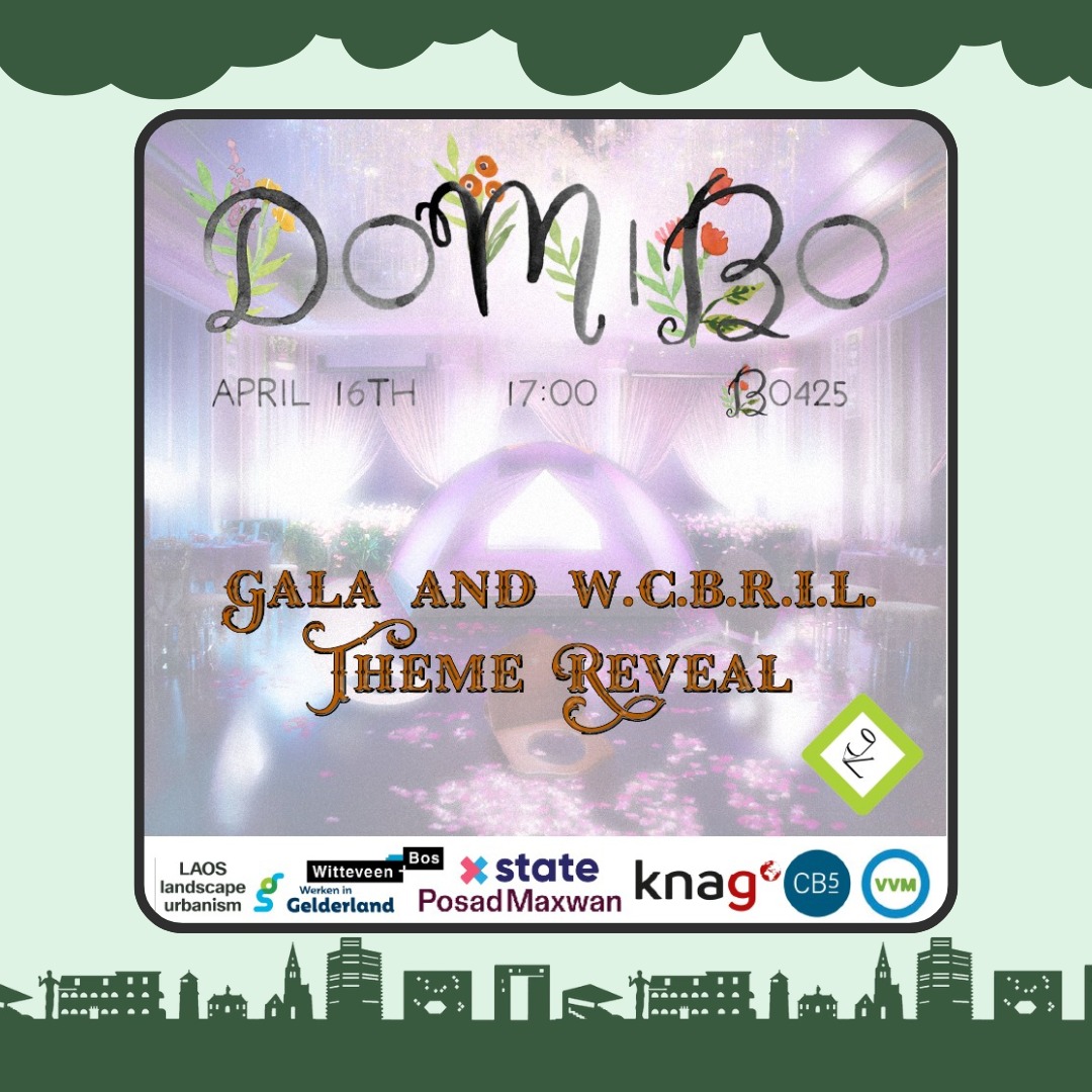 ❤️Dear Geniuses🧡,
The yearly Genius Loci gala is coming closer and closer! We are very excited to announce that at the DoMiBo 🍻 on April 16th , starting at 17.30 (walk in 17.00), the theme and location will be revealed.
But that’s not all… 👀
The entire W.C.-B.R.I.L. weekend will finally be revealed too and let’s just say… you might want to start dusting off your boots already.
Make sure to be present to be one of the first people to get your hands on a gala ticket 🎟!
See you there!
With geniusgreen regards,
Galacie, W.C.-B.R.I.L. and Board 73💚